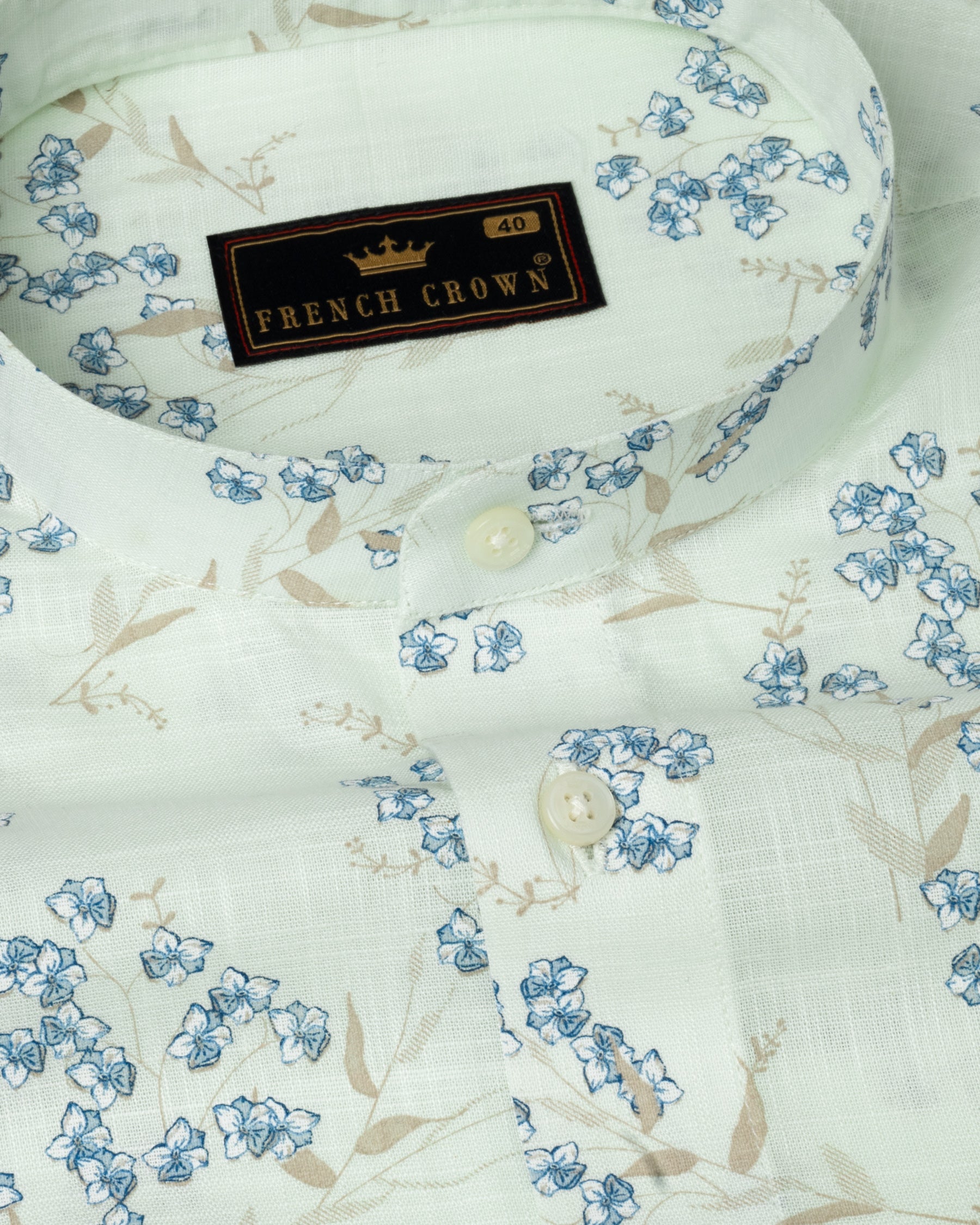 Willow Brook Flower Printed Luxurious Linen Shirt 4842-M-38, 4842-M-H-38, 4842-M-39, 4842-M-H-39, 4842-M-40, 4842-M-H-40, 4842-M-42, 4842-M-44, 4842-M-H-42, 4842-M-H-44, 4842-M-46, 4842-M-H-46, 4842-M-48, 4842-M-H-48, 4842-M-50, 4842-M-H-50, 4842-M-52, 4842-M-H-52