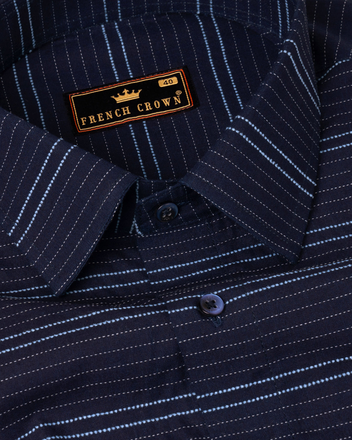 Midnight Blue with Stitching Textured Stripes Premium Giza Cotton Shirt 4851-BLE-46, 4851-BLE-38, 4851-BLE-H-38, 4851-BLE-39, 4851-BLE-40, 4851-BLE-H-40, 4851-BLE-42, 4851-BLE-44, 4851-BLE-H-46, 4851-BLE-H-50, 4851-BLE-H-52, 4851-BLE-H-39, 4851-BLE-H-42, 4851-BLE-H-44, 4851-BLE-48, 4851-BLE-H-48, 4851-BLE-50, 4851-BLE-52