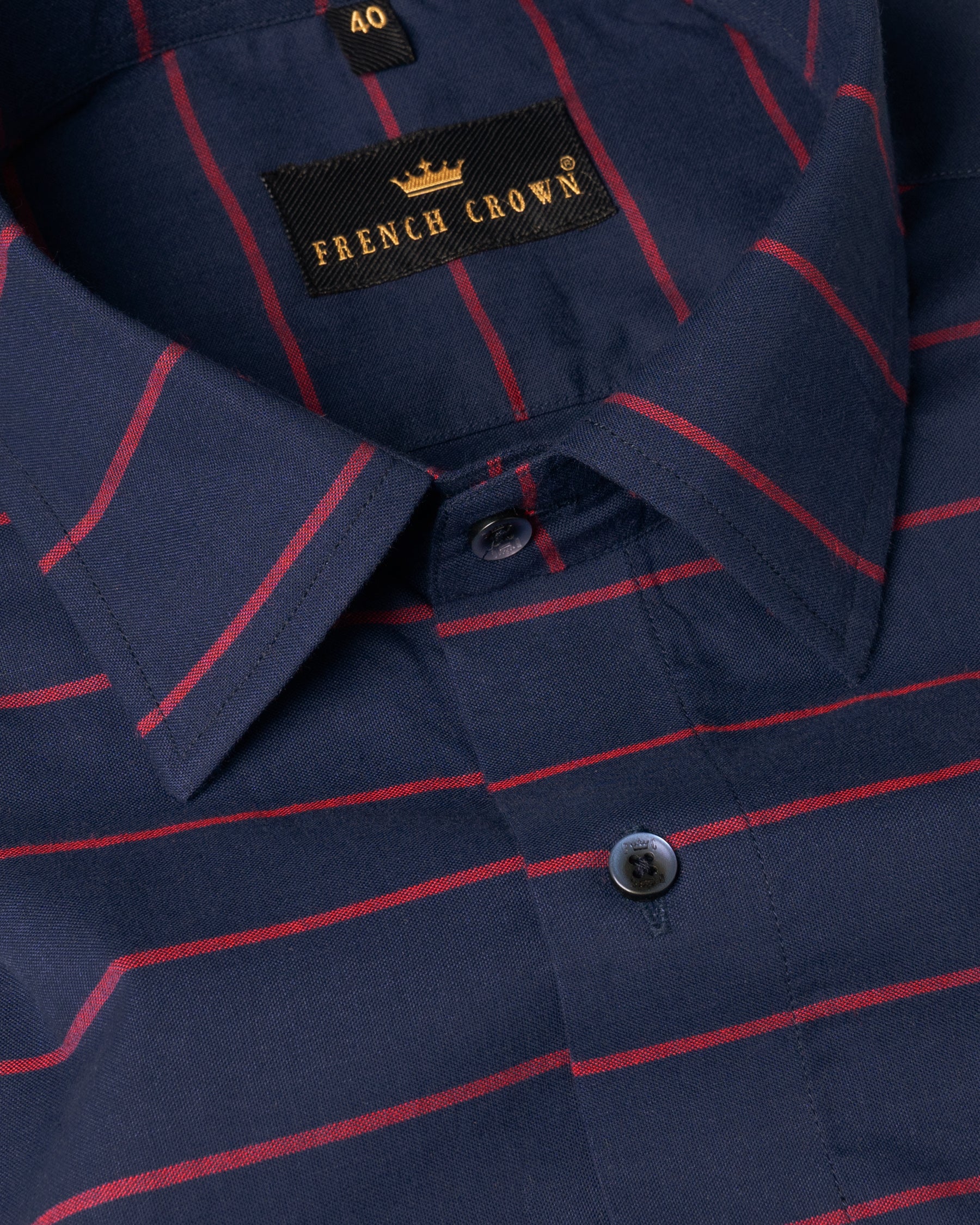 Martinique Blue with Valencia Red Striped Oxford Shirt 4855-BLE-38, 4855-BLE-H-38, 4855-BLE-39, 4855-BLE-H-39, 4855-BLE-40, 4855-BLE-H-40, 4855-BLE-42, 4855-BLE-H-42, 4855-BLE-44, 4855-BLE-H-44, 4855-BLE-46, 4855-BLE-H-46, 4855-BLE-48, 4855-BLE-H-48, 4855-BLE-50, 4855-BLE-H-50, 4855-BLE-52, 4855-BLE-H-52