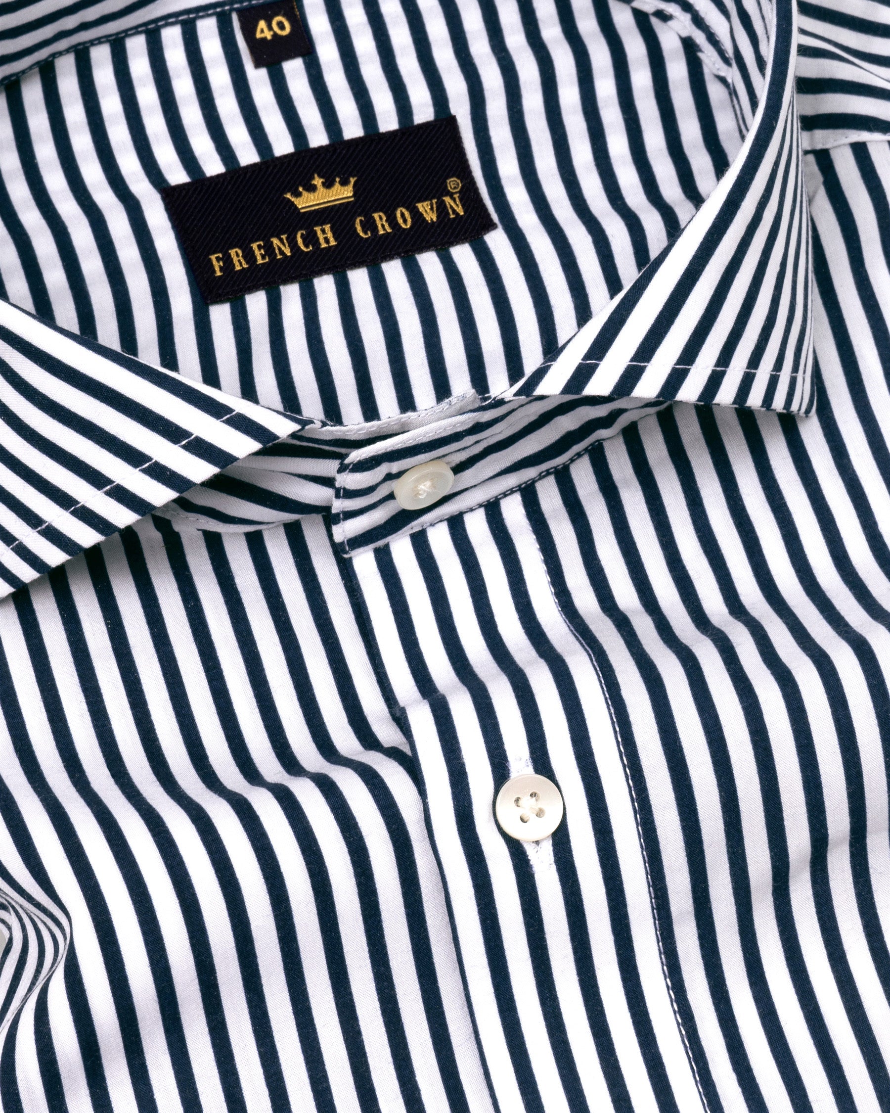 Snow White with Elephant Blue Stripe Premium Cotton Shirt 4864-CA-H-52, 4864-CA-38, 4864-CA-H-38, 4864-CA-39, 4864-CA-H-39, 4864-CA-40, 4864-CA-H-40, 4864-CA-48, 4864-CA-H-48, 4864-CA-50, 4864-CA-H-50, 4864-CA-52, 4864-CA-42, 4864-CA-H-42, 4864-CA-44, 4864-CA-H-44, 4864-CA-46, 4864-CA-H-46