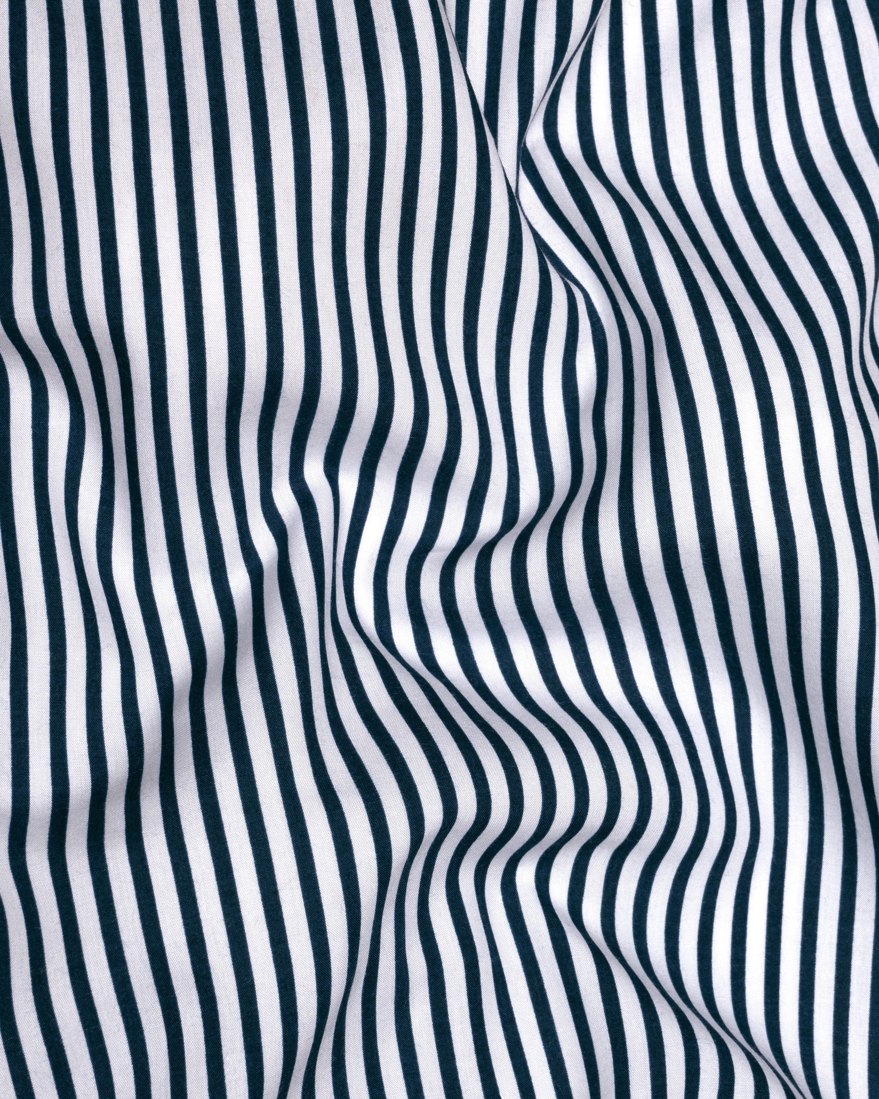 Snow White with Elephant Blue Stripe Premium Cotton Shirt