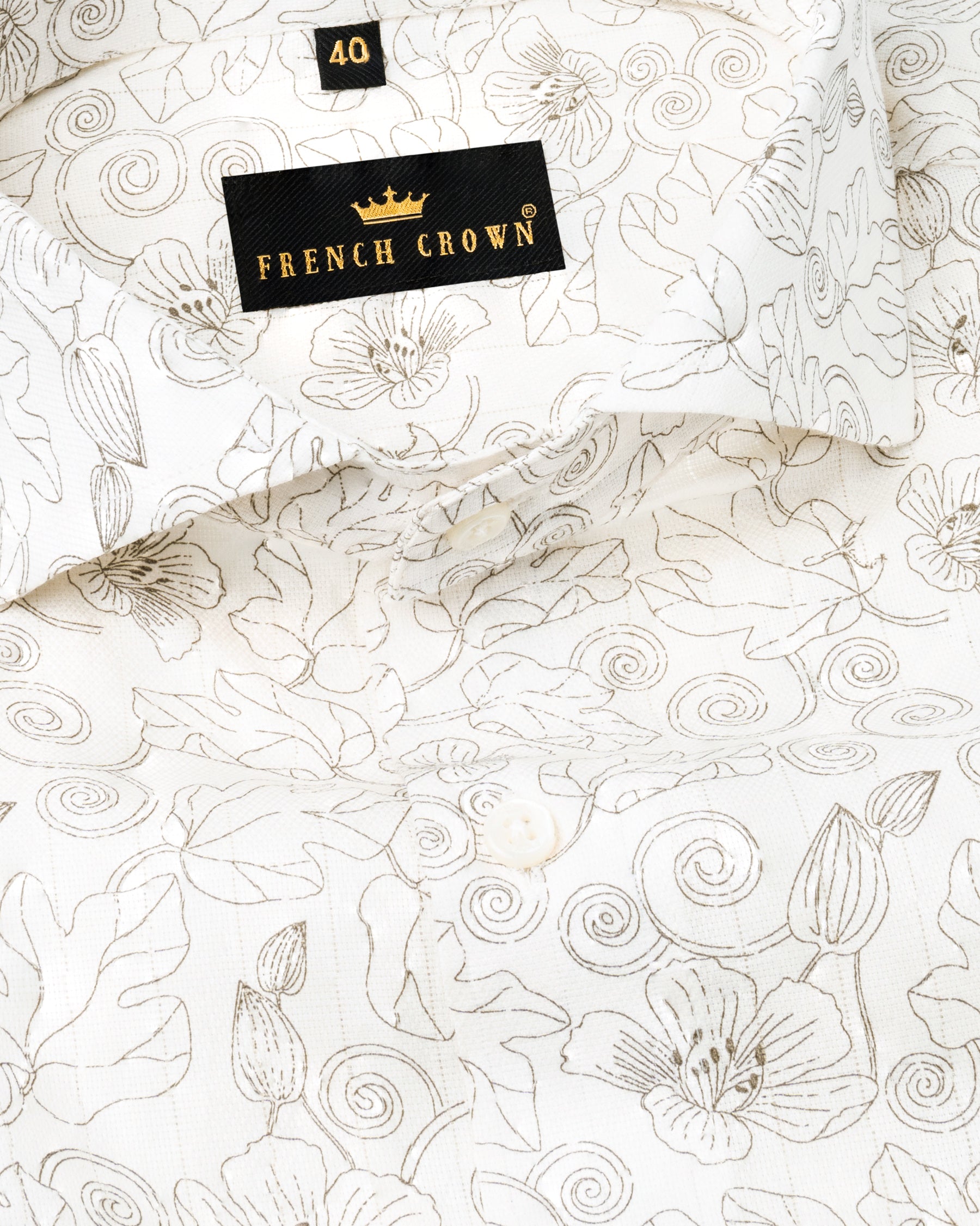 Narvik Flowers Printed Dobby Textured Premium Giza Cotton Shirt 4894-CA-38, 4894-CA-42, 4894-CA-H-42, 4894-CA-44, 4894-CA-H-44, 4894-CA-40, 4894-CA-46, 4894-CA-H-40, 4894-CA-48, 4894-CA-H-48, 4894-CA-H-38, 4894-CA-39, 4894-CA-H-39, 4894-CA-H-46, 4894-CA-50, 4894-CA-H-50, 4894-CA-52, 4894-CA-H-52