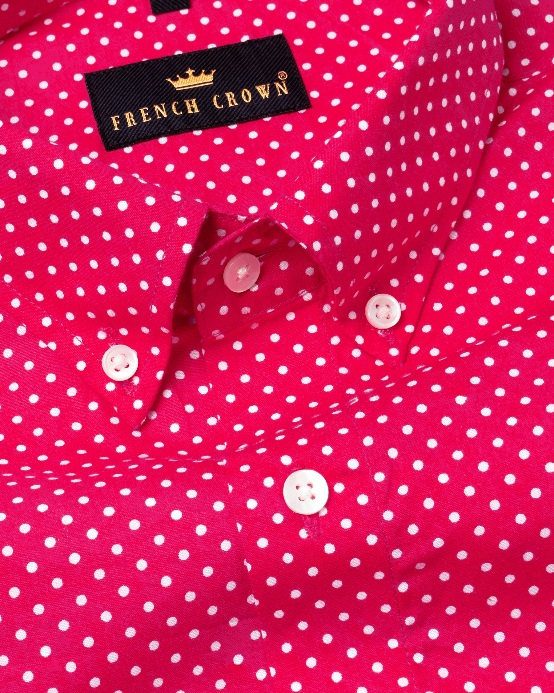 Pink Polka Dotted Premium Cotton Shirt 4906-BD-38, 4906-BD-H-38, 4906-BD-H-39, 4906-BD-H-40, 4906-BD-42, 4906-BD-H-42, 4906-BD-44, 4906-BD-H-44, 4906-BD-46, 4906-BD-H-46, 4906-BD-48, 4906-BD-H-48, 4906-BD-50, 4906-BD-H-50, 4906-BD-52, 4906-BD-H-52, 4906-BD-39, 4906-BD-40