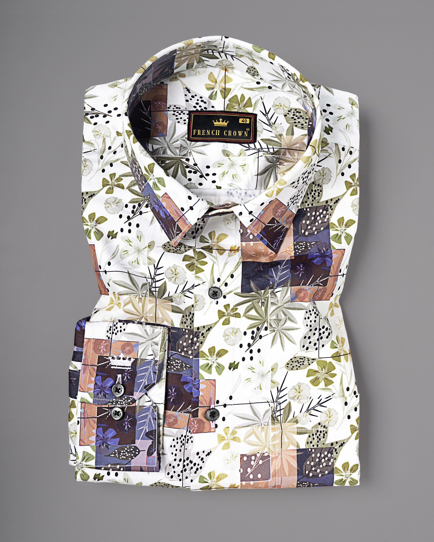 Multicolour Leaves Printed Premium Cotton Shirt 4928-BLK-38, 4928-BLK-H-38, 4928-BLK-39, 4928-BLK-H-39, 4928-BLK-40, 4928-BLK-42, 4928-BLK-H-42, 4928-BLK-H-40, 4928-BLK-44, 4928-BLK-H-44, 4928-BLK-46, 4928-BLK-H-46, 4928-BLK-48, 4928-BLK-H-48, 4928-BLK-50, 4928-BLK-H-50, 4928-BLK-52, 4928-BLK-H-52