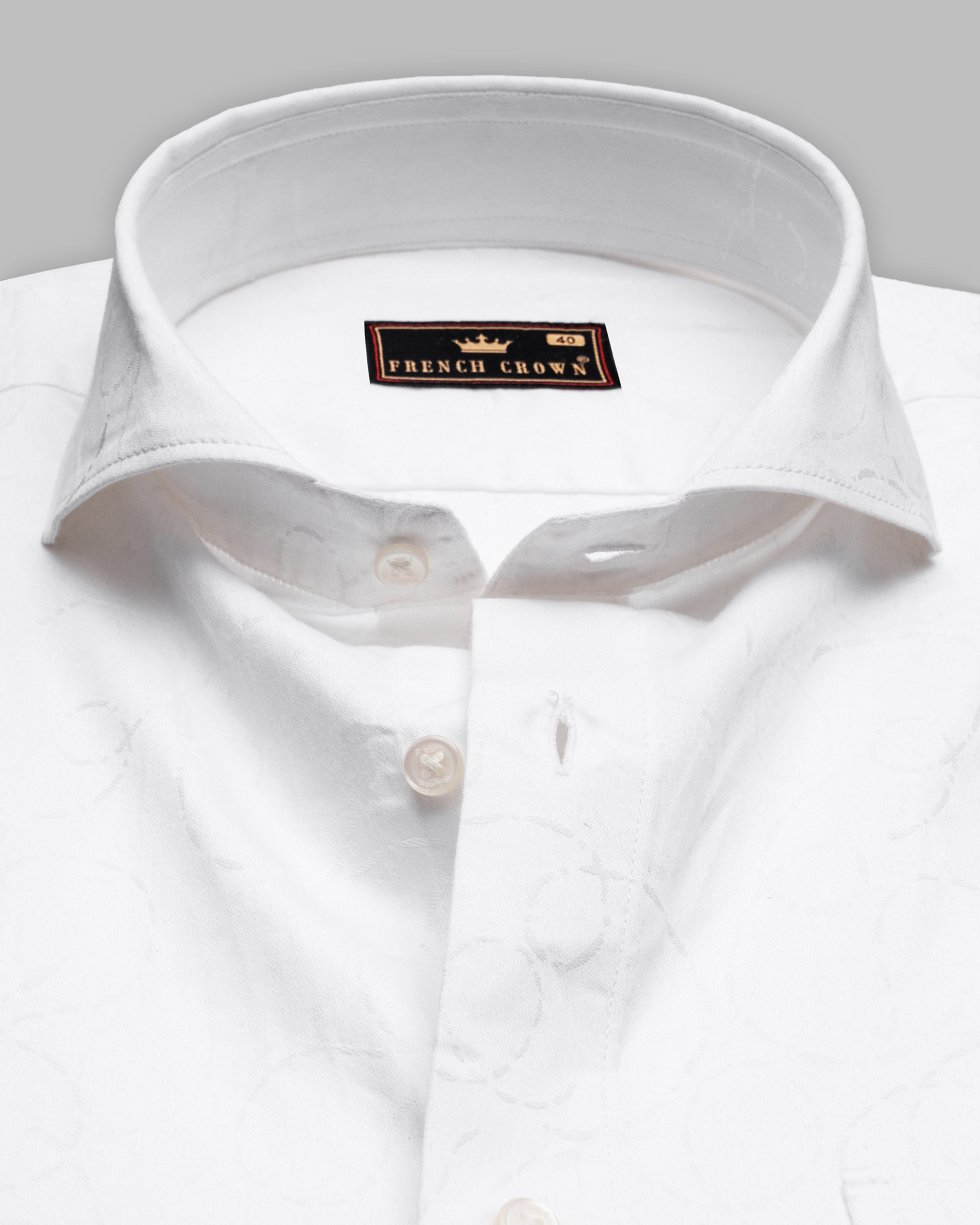 Bright White Jacquard Textured Premium Giza Cotton Shirt 4940-CA-38, 4940-CA-H-38, 4940-CA-39, 4940-CA-H-39, 4940-CA-H-48, 4940-CA-50, 4940-CA-H-50, 4940-CA-52, 4940-CA-H-52, 4940-CA-H-42, 4940-CA-44, 4940-CA-H-44, 4940-CA-46, 4940-CA-H-46, 4940-CA-48, 4940-CA-40, 4940-CA-H-40, 4940-CA-42