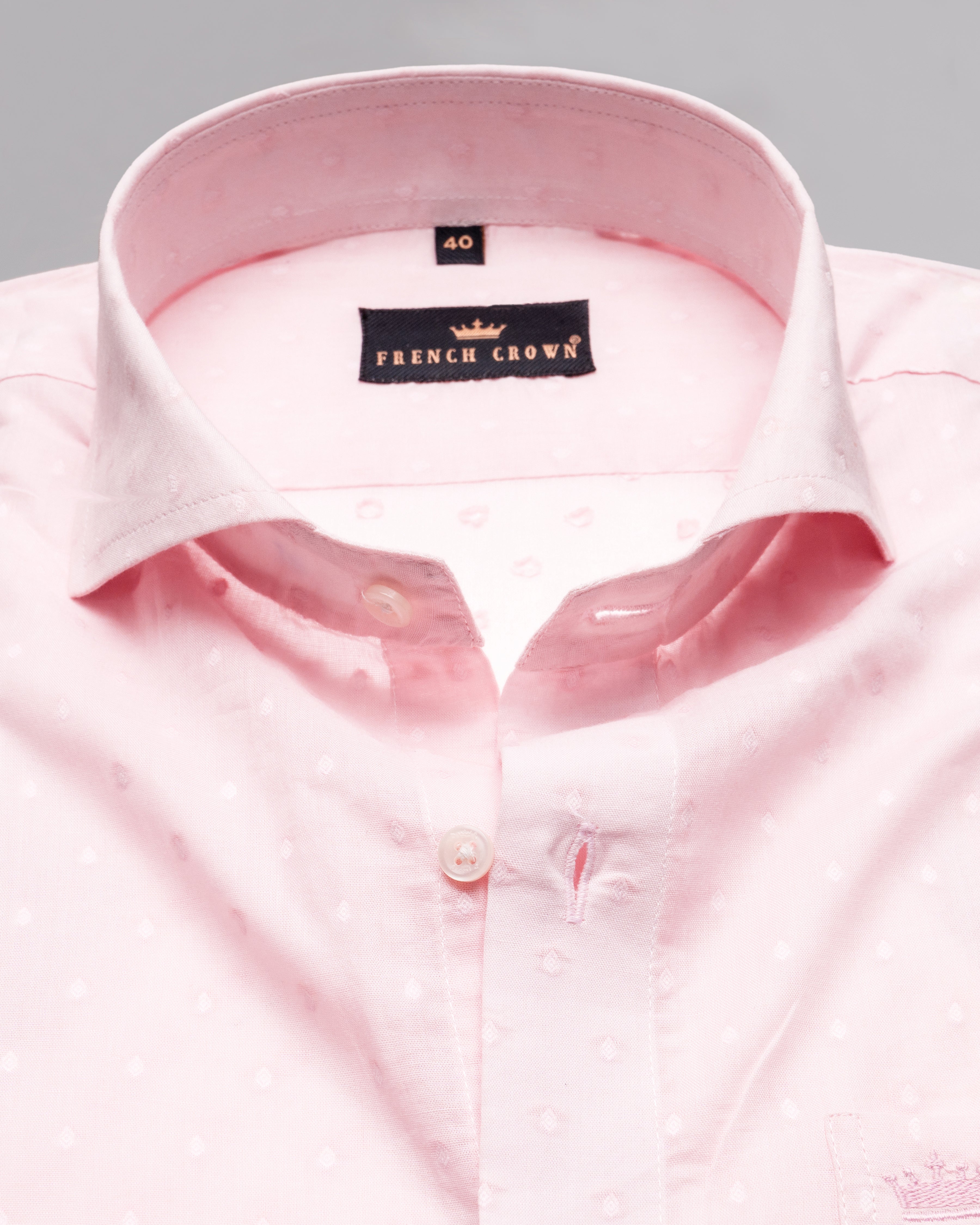 Pale Rose Pink Dobby Textured Ultra Lightweight Premium Giza Cotton Shirt 4959-CA-38, 4959-CA-H-38, 4959-CA-39, 4959-CA-42, 4959-CA-H-44, 4959-CA-H-46, 4959-CA-48, 4959-CA-H-48, 4959-CA-50, 4959-CA-H-50, 4959-CA-52, 4959-CA-H-52, 4959-CA-H-39, 4959-CA-40, 4959-CA-H-42, 4959-CA-44, 4959-CA-H-40, 4959-CA-46
