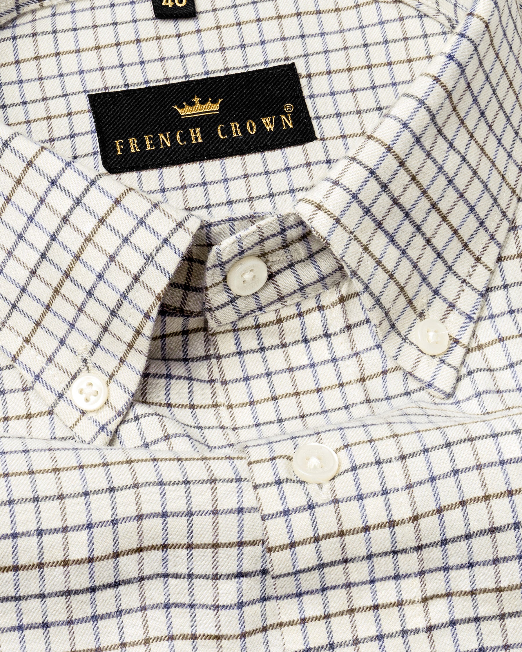 Navik with Martinique Blue and Shadow Brown Twill Micro Checked Shirt 4964-BD-38, 4964-BD-H-38, 4964-BD-39, 4964-BD-H-39, 4964-BD-40, 4964-BD-42, 4964-BD-H-42, 4964-BD-H-44, 4964-BD-46, 4964-BD-H-46, 4964-BD-48, 4964-BD-H-50, 4964-BD-H-48, 4964-BD-52, 4964-BD-50, 4964-BD-H-52, 4964-BD-H-40, 4964-BD-44