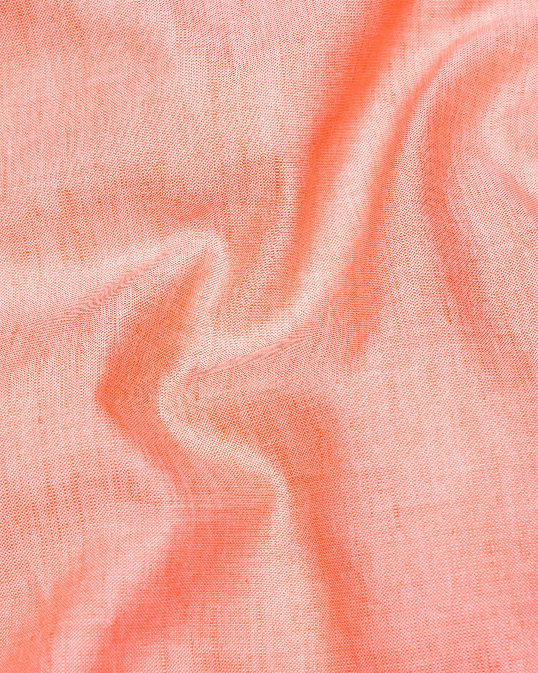 Tangerine Orange Luxurious Linen Shirt