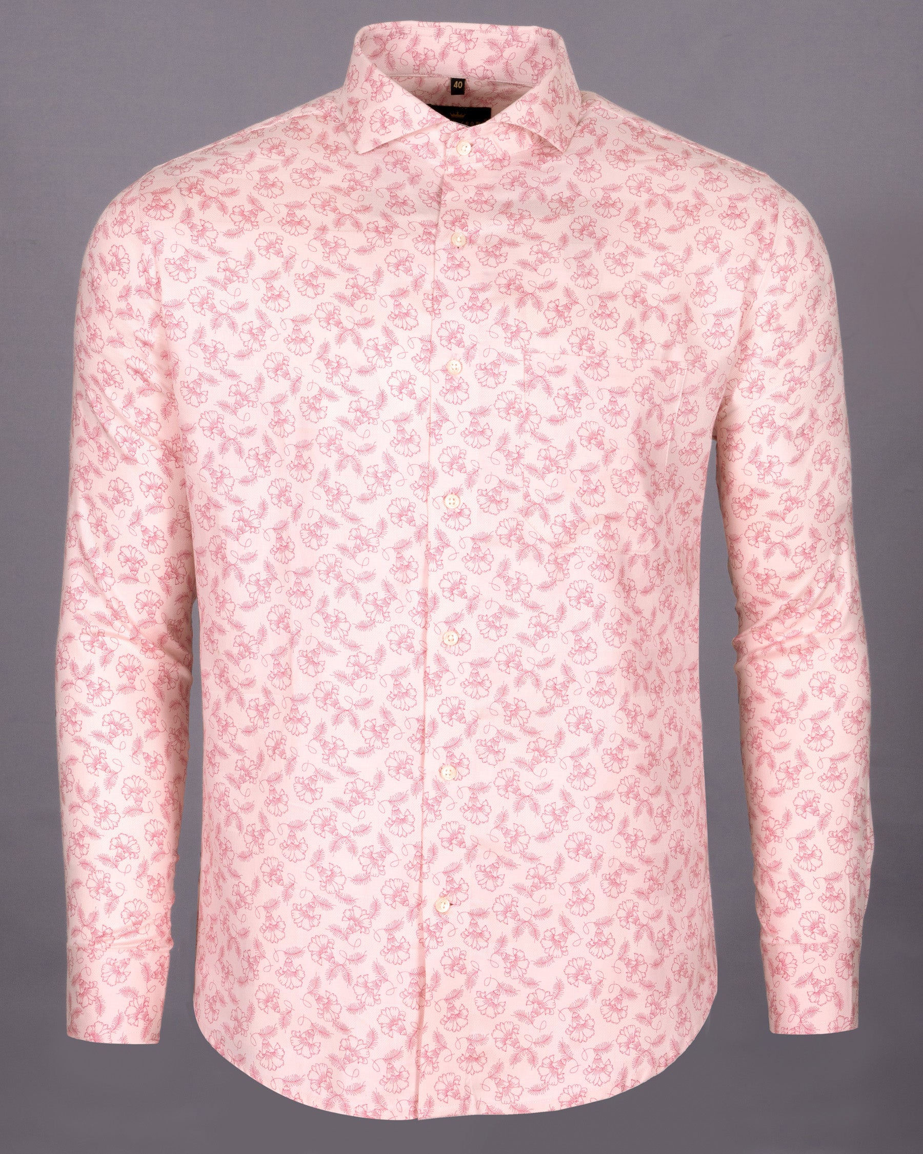 Cherub Pink flowers Printed Premium Cotton Shirt 4990-CA-38,4990-CA-H-38,4990-CA-39,4990-CA-H-39,4990-CA-40,4990-CA-H-40,4990-CA-42,4990-CA-H-42,4990-CA-44,4990-CA-H-44,4990-CA-46,4990-CA-H-46,4990-CA-48,4990-CA-H-48,4990-CA-50,4990-CA-H-50,4990-CA-52,4990-CA-H-52