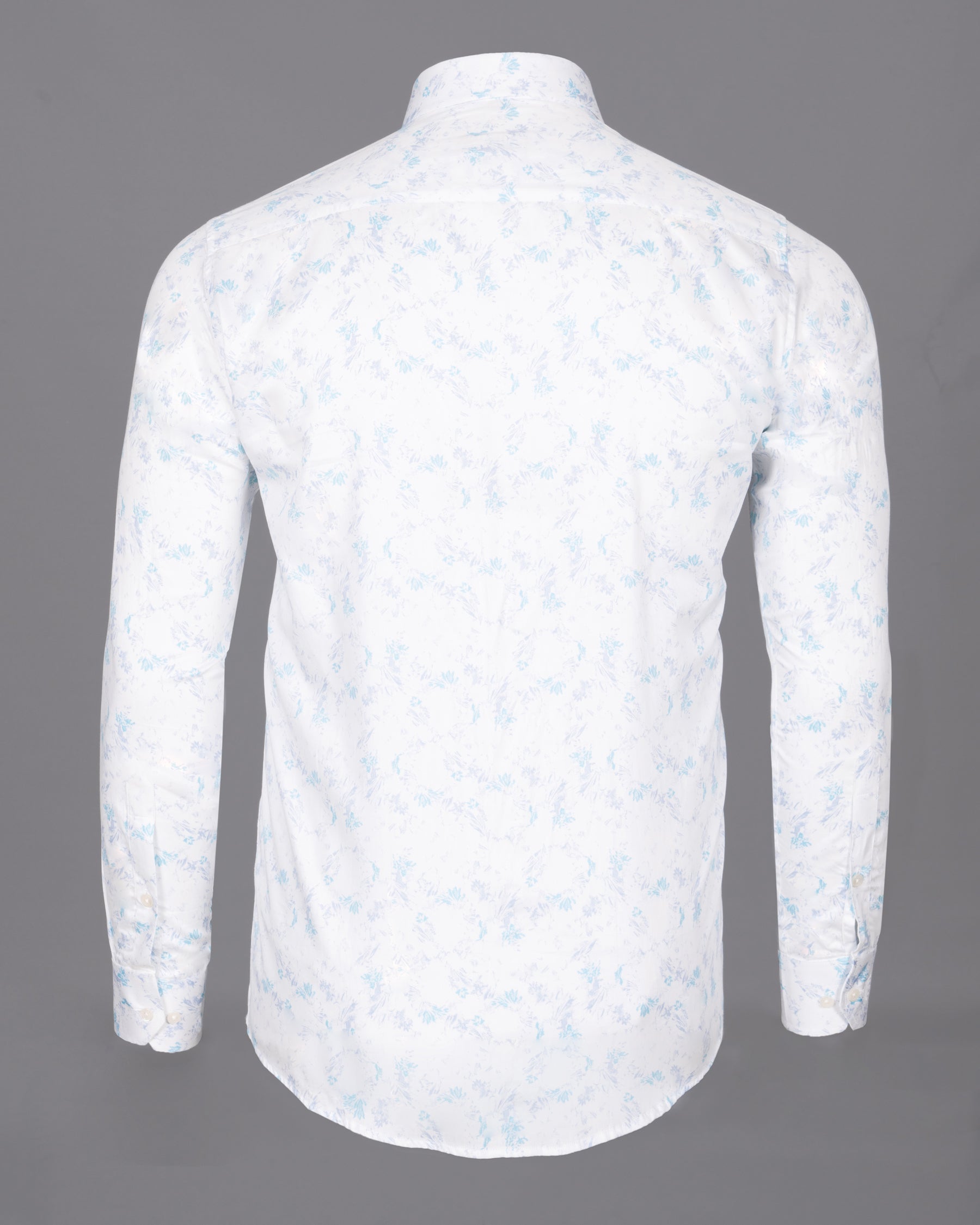 Bright white with grey and sky paint art printed Premium Cotton shirt 4999-38,4999-H-38,4999-39,4999-H-39,4999-40,4999-H-40,4999-42,4999-H-42,4999-44,4999-H-44,4999-46,4999-H-46,4999-48,4999-H-48,4999-50,4999-H-50,4999-52,4999-H-52
