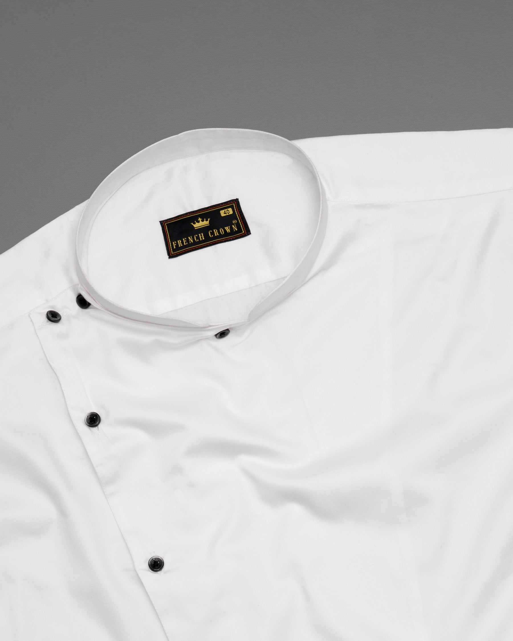 Bright White Subtle Sheen Cross Buttoned Bandhgala Super Soft Premium Cotton Shirt 5024-BLK-P58-38, 5024-BLK-P58-H-38, 5024-BLK-P58-39, 5024-BLK-P58-H-39, 5024-BLK-P58-40, 5024-BLK-P58-H-40, 5024-BLK-P58-42, 5024-BLK-P58-H-42, 5024-BLK-P58-44, 5024-BLK-P58-H-44, 5024-BLK-P58-46, 5024-BLK-P58-H-46, 5024-BLK-P58-48, 5024-BLK-P58-H-48, 5024-BLK-P58-50, 5024-BLK-P58-H-50, 5024-BLK-P58-52, 5024-BLK-P58-H-52