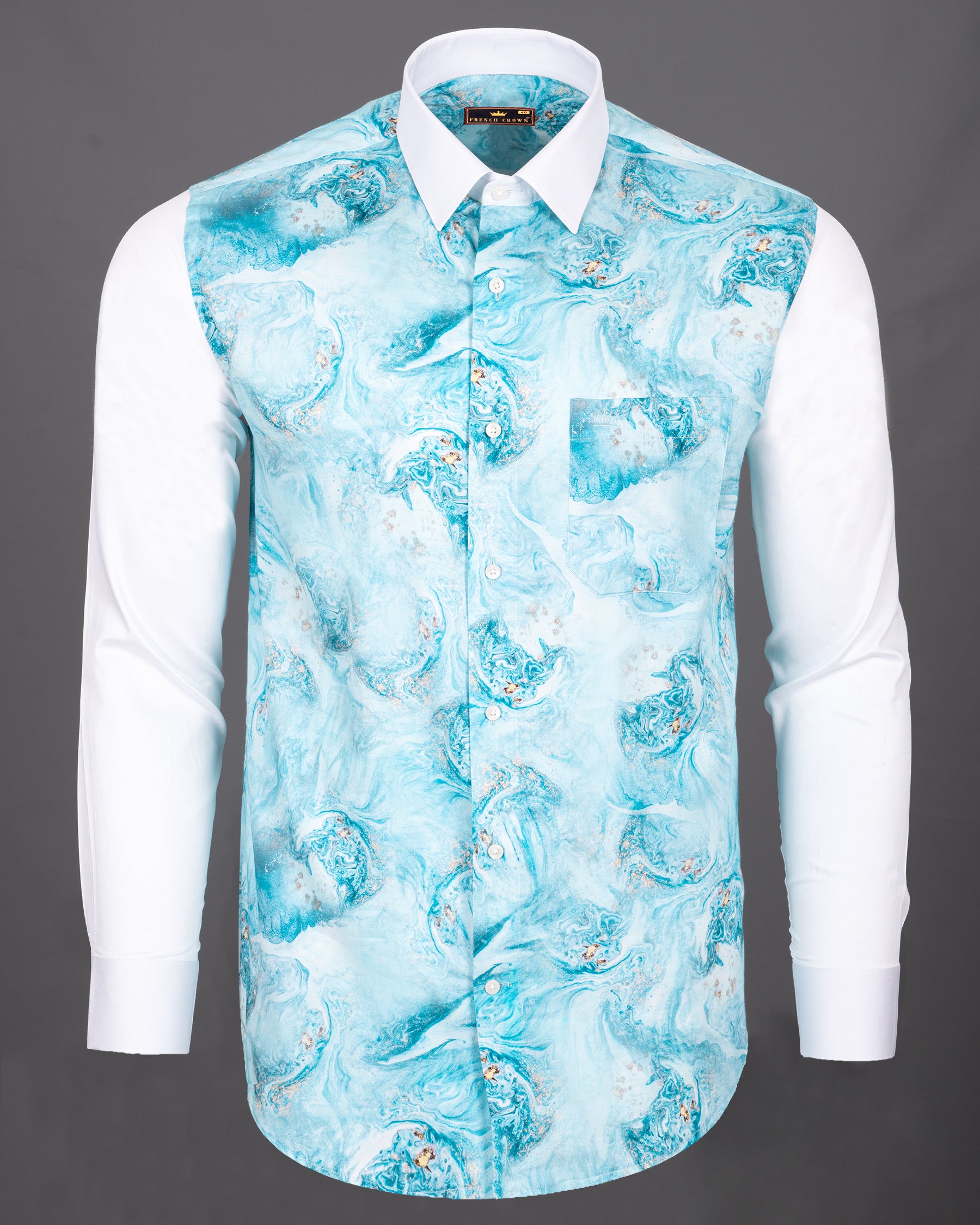 Sky fluid Printed White Collar Premium Satin Shirt 5029-WCC-P81-38, 5029-WCC-P81-H-38, 5029-WCC-P81-39, 5029-WCC-P81-H-39, 5029-WCC-P81-40, 5029-WCC-P81-H-40, 5029-WCC-P81-42, 5029-WCC-P81-H-42, 5029-WCC-P81-44, 5029-WCC-P81-H-44, 5029-WCC-P81-46, 5029-WCC-P81-H-46, 5029-WCC-P81-48, 5029-WCC-P81-H-48, 5029-WCC-P81-50, 5029-WCC-P81-H-50, 5029-WCC-P81-52, 5029-WCC-P81-H-52