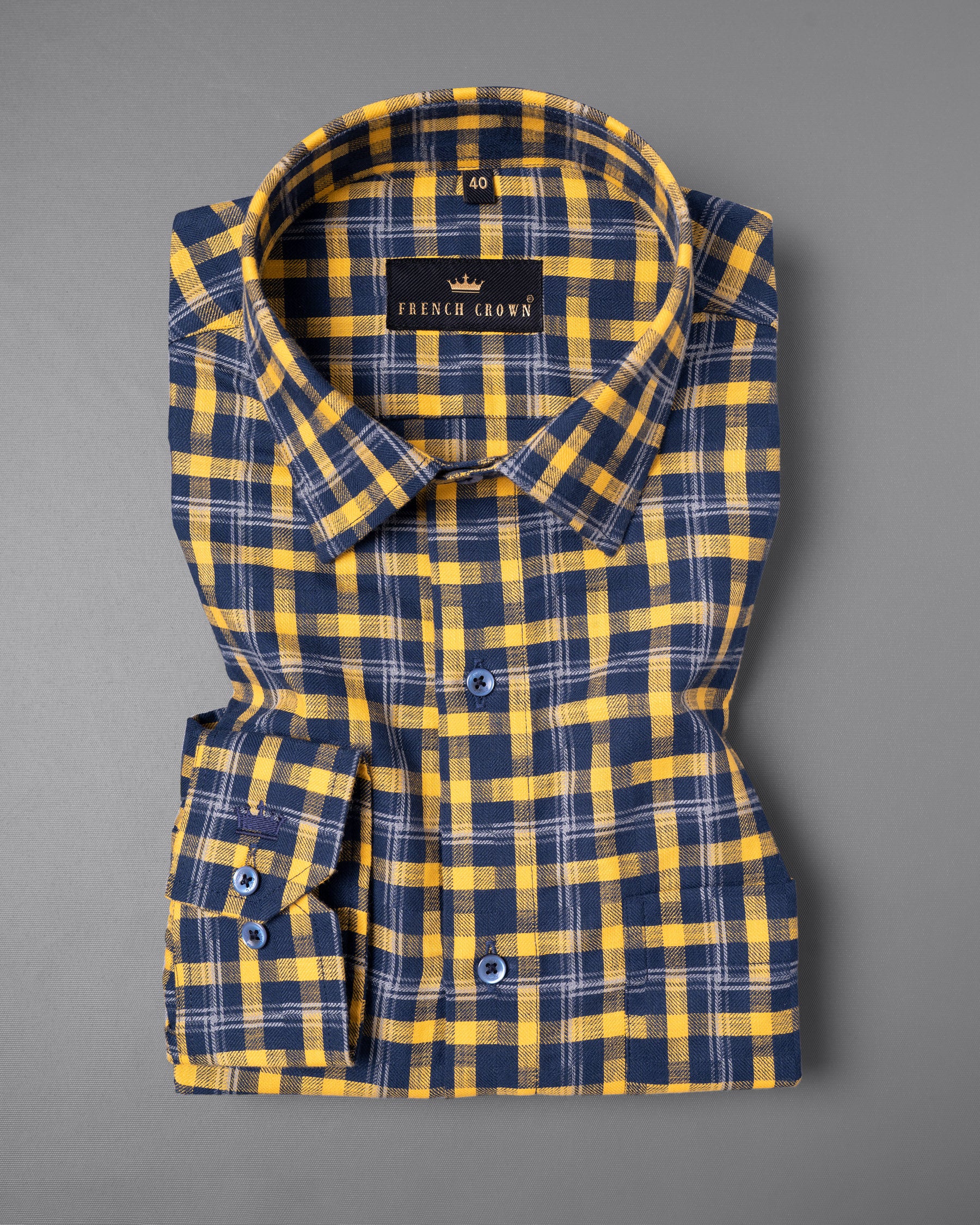 Martinique Blue with Supernova Yellow Twill Plaid Premium Cotton Shirt 5078-BLE-38, 5078-BLE-H-38, 5078-BLE-39, 5078-BLE-H-39, 5078-BLE-40, 5078-BLE-H-40, 5078-BLE-42, 5078-BLE-H-42, 5078-BLE-44, 5078-BLE-H-44, 5078-BLE-46, 5078-BLE-H-46, 5078-BLE-48, 5078-BLE-H-48, 5078-BLE-50, 5078-BLE-H-50, 5078-BLE-52, 5078-BLE-H-52