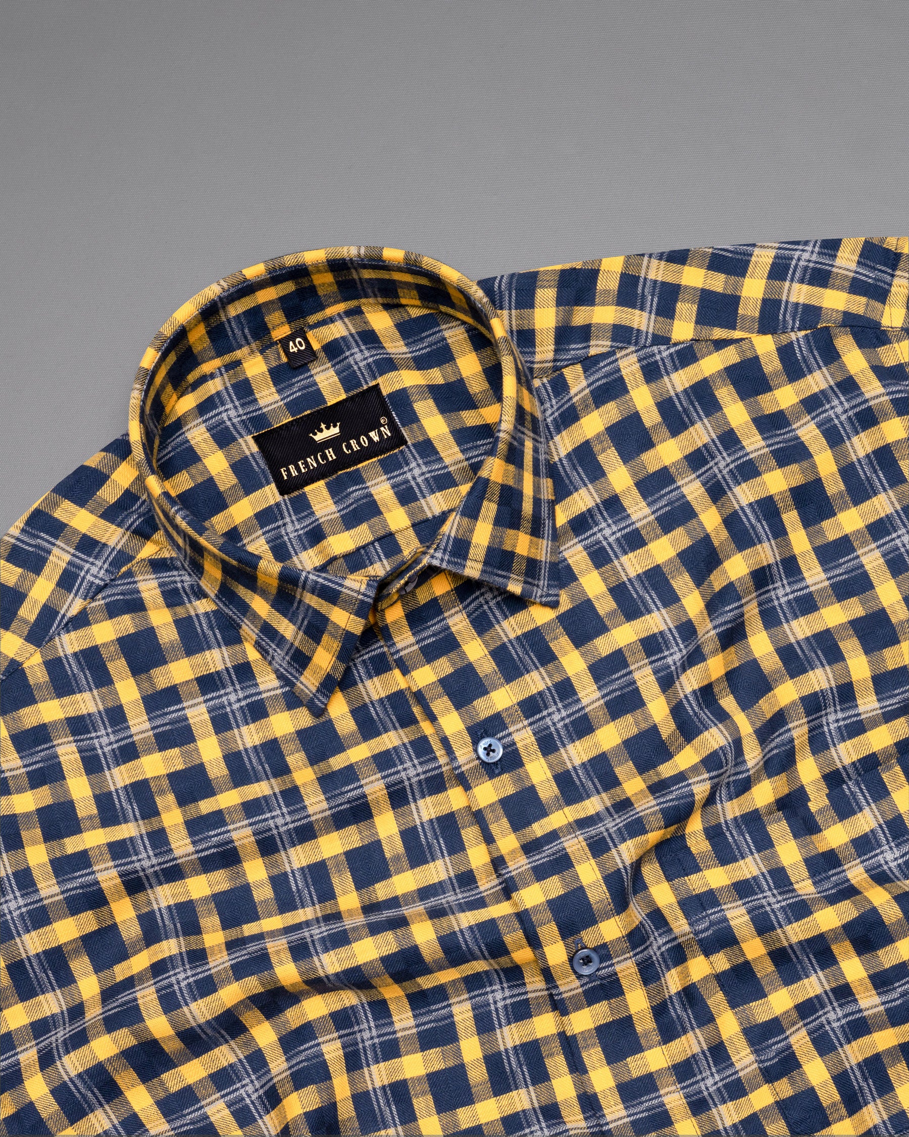 Martinique Blue with Supernova Yellow Twill Plaid Premium Cotton Shirt 5078-BLE-38, 5078-BLE-H-38, 5078-BLE-39, 5078-BLE-H-39, 5078-BLE-40, 5078-BLE-H-40, 5078-BLE-42, 5078-BLE-H-42, 5078-BLE-44, 5078-BLE-H-44, 5078-BLE-46, 5078-BLE-H-46, 5078-BLE-48, 5078-BLE-H-48, 5078-BLE-50, 5078-BLE-H-50, 5078-BLE-52, 5078-BLE-H-52