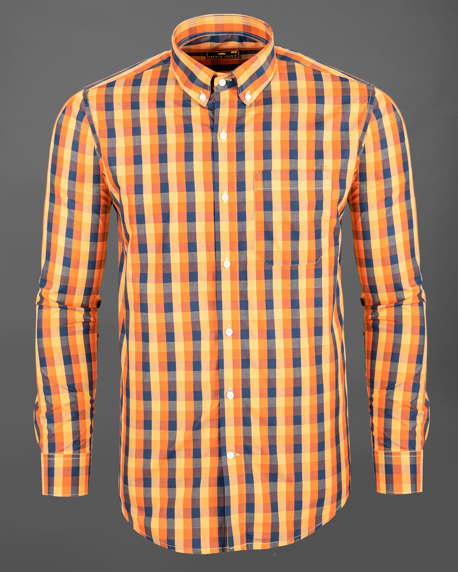 Tan Hide with Salomie and Blumine checked Premium Cotton Shirt 5089-BD-38, 5089-BD-H-38, 5089-BD-39, 5089-BD-H-39, 5089-BD-40, 5089-BD-H-40, 5089-BD-42, 5089-BD-H-42, 5089-BD-44, 5089-BD-H-44, 5089-BD-46, 5089-BD-H-46, 5089-BD-48, 5089-BD-H-48, 5089-BD-50, 5089-BD-H-50, 5089-BD-52, 5089-BD-H-52