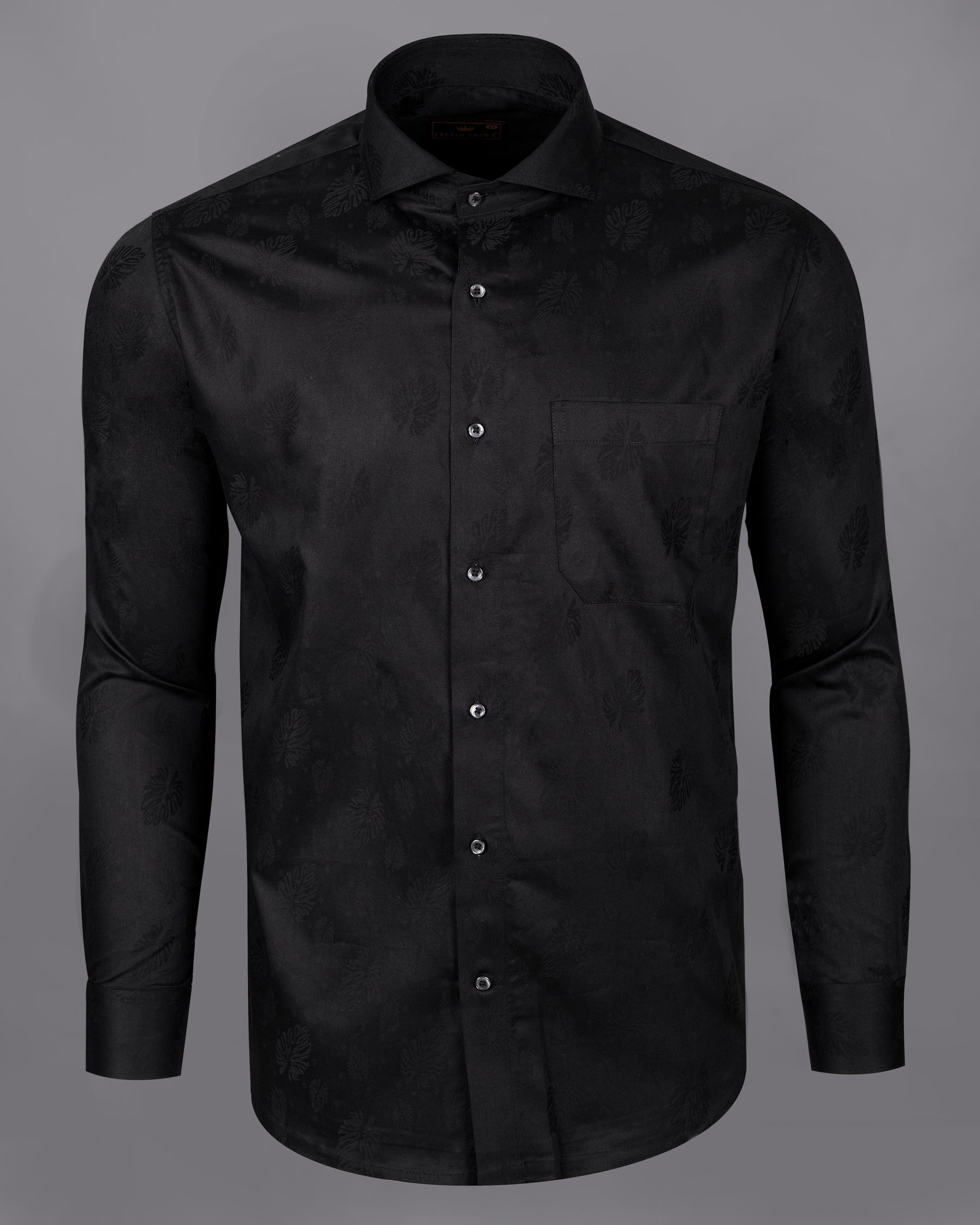 Jade Black Jacquard Textured Premium Giza Cotton Shirt 5092-CA-BLK-38, 5092-CA-BLK-H-38, 5092-CA-BLK-39, 5092-CA-BLK-H-39, 5092-CA-BLK-40, 5092-CA-BLK-H-40, 5092-CA-BLK-42, 5092-CA-BLK-H-42, 5092-CA-BLK-44, 5092-CA-BLK-H-44, 5092-CA-BLK-46, 5092-CA-BLK-H-46, 5092-CA-BLK-48, 5092-CA-BLK-H-48, 5092-CA-BLK-50, 5092-CA-BLK-H-50, 5092-CA-BLK-52, 5092-CA-BLK-H-52