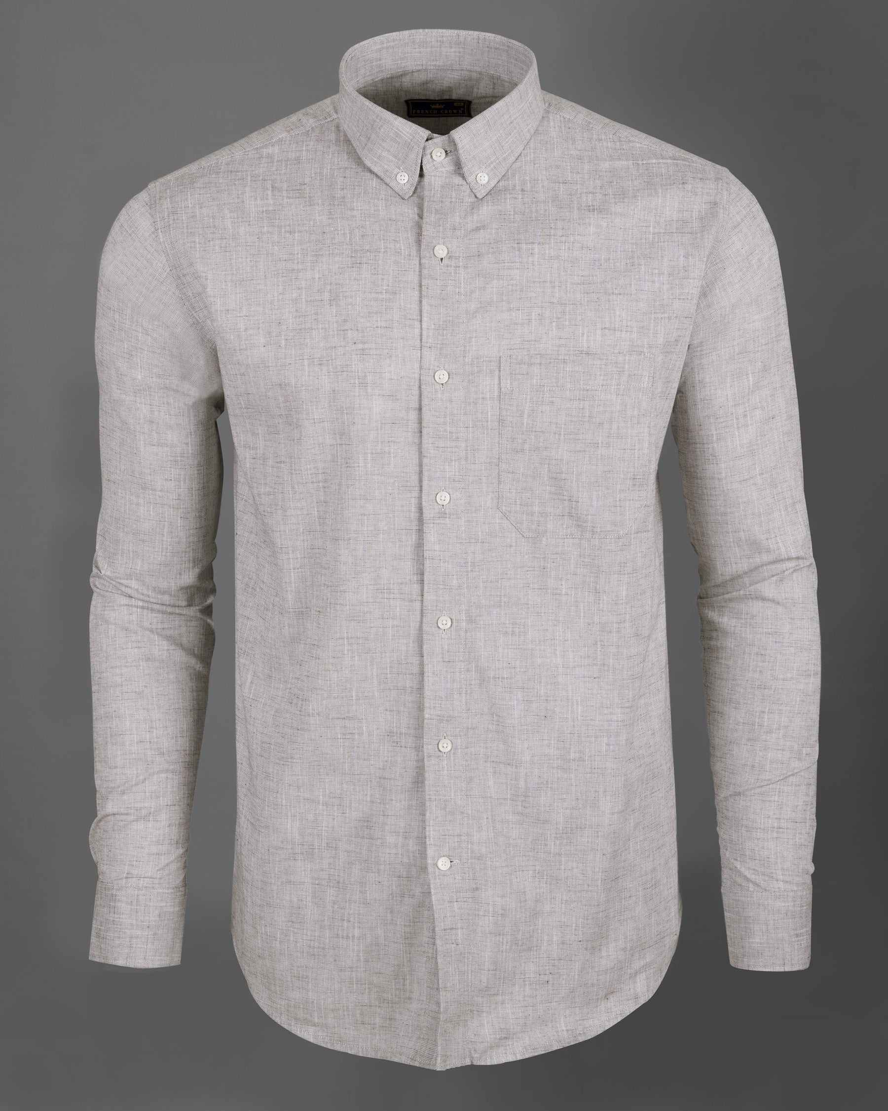 Pale slate Grey heavyweight Luxurious Linen Shirt 5093-BD-38, 5093-BD-H-38, 5093-BD-39, 5093-BD-H-39, 5093-BD-40, 5093-BD-H-40, 5093-BD-42, 5093-BD-H-42, 5093-BD-44, 5093-BD-H-44, 5093-BD-46, 5093-BD-H-46, 5093-BD-48, 5093-BD-H-48, 5093-BD-50, 5093-BD-H-50, 5093-BD-52, 5093-BD-H-52