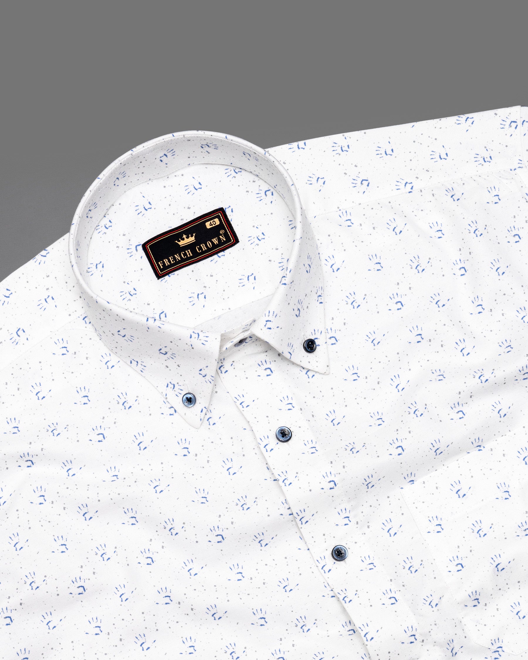 Milky White Hand Printed Royal Oxford Shirt 5107-BD-BLE-38, 5107-BD-BLE-H-38, 5107-BD-BLE-39, 5107-BD-BLE-H-39, 5107-BD-BLE-40, 5107-BD-BLE-H-40, 5107-BD-BLE-42, 5107-BD-BLE-H-42, 5107-BD-BLE-44, 5107-BD-BLE-H-44, 5107-BD-BLE-46, 5107-BD-BLE-H-46, 5107-BD-BLE-48, 5107-BD-BLE-H-48, 5107-BD-BLE-50, 5107-BD-BLE-H-50, 5107-BD-BLE-52, 5107-BD-BLE-H-52