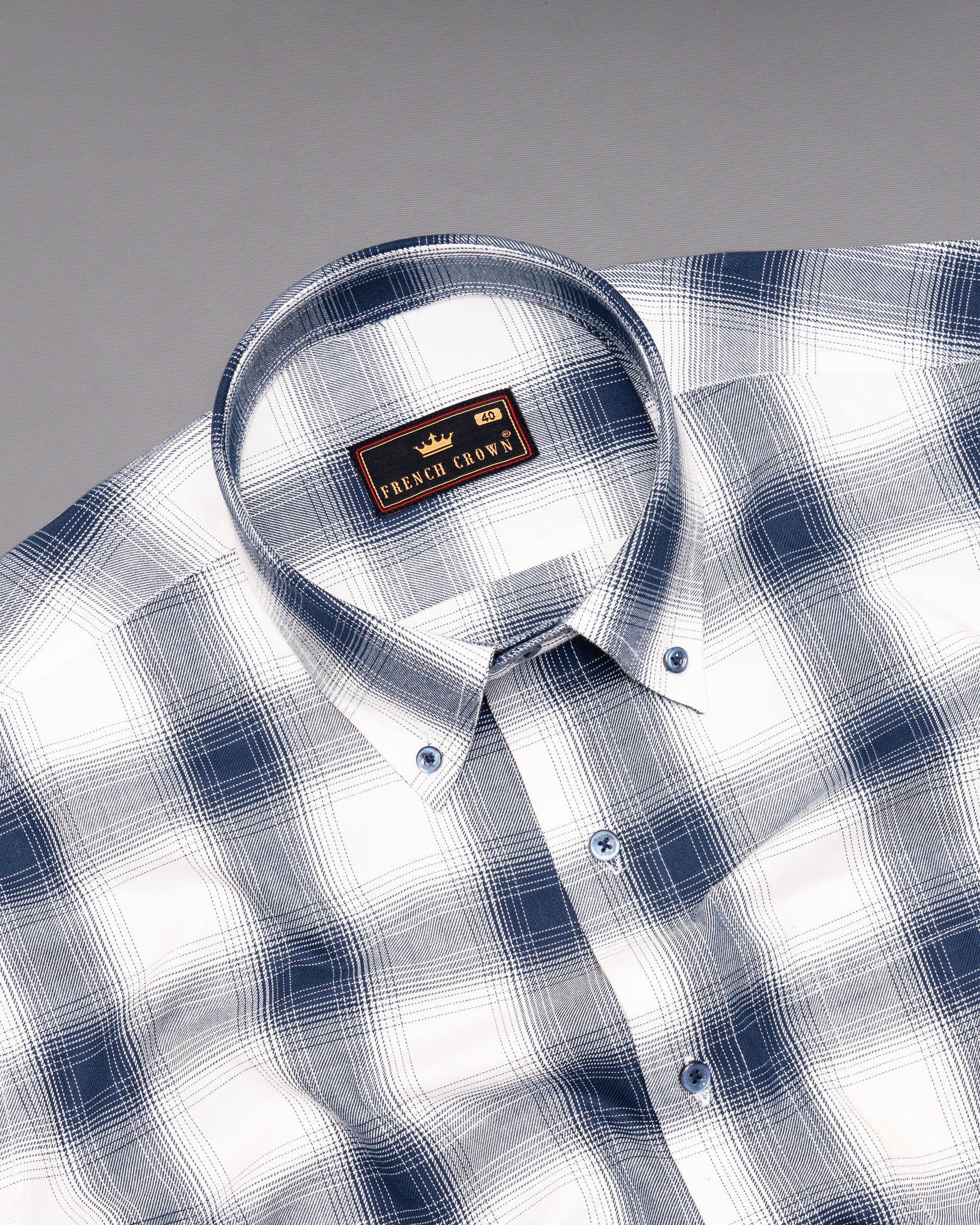 Big Stone Blue with White Twill Plaid Premium Cotton Shirt 5112-BD-BLE-38, 5112-BD-BLE-H-38, 5112-BD-BLE-39, 5112-BD-BLE-H-39, 5112-BD-BLE-40, 5112-BD-BLE-H-40, 5112-BD-BLE-42, 5112-BD-BLE-H-42, 5112-BD-BLE-44, 5112-BD-BLE-H-44, 5112-BD-BLE-46, 5112-BD-BLE-H-46, 5112-BD-BLE-48, 5112-BD-BLE-H-48, 5112-BD-BLE-50, 5112-BD-BLE-H-50, 5112-BD-BLE-52, 5112-BD-BLE-H-52