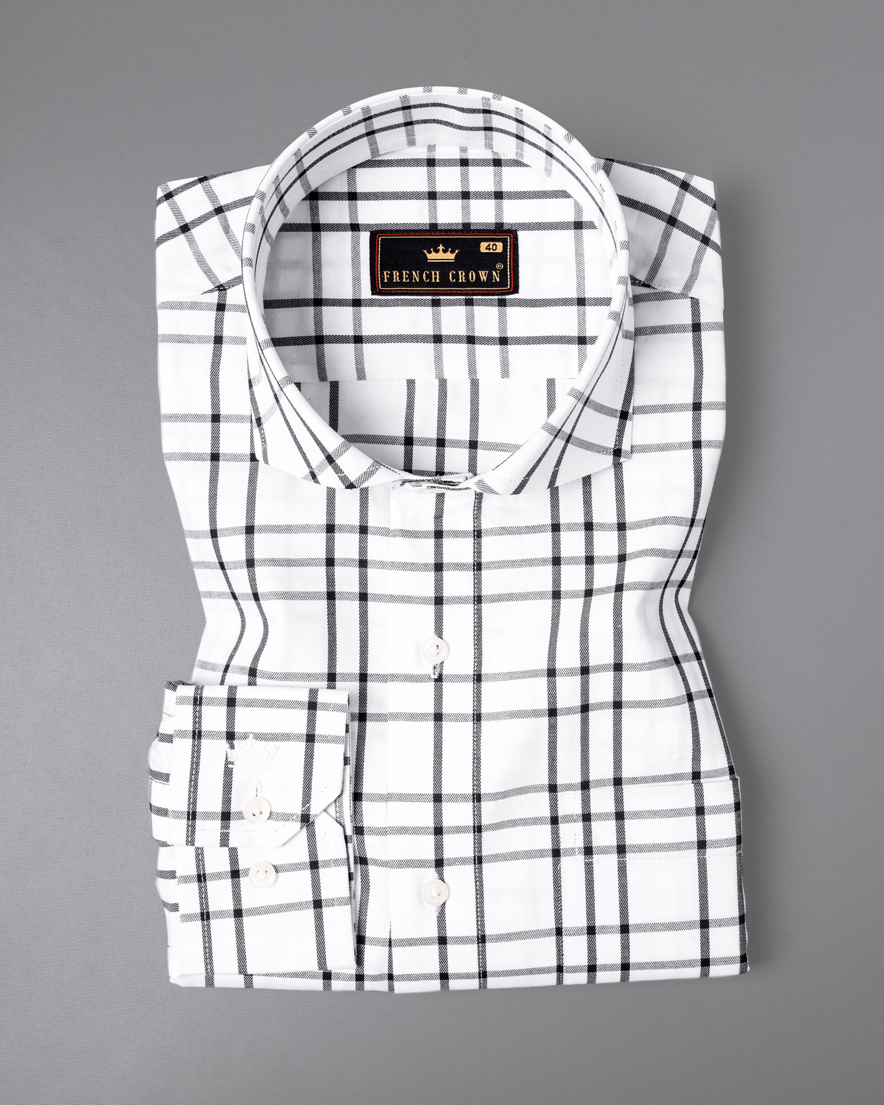 Bright White Plaid Premium cotton Shirt 5127-CA-38, 5127-CA-H-38, 5127-CA-39, 5127-CA-H-39, 5127-CA-40, 5127-CA-H-40, 5127-CA-42, 5127-CA-H-42, 5127-CA-44, 5127-CA-H-44, 5127-CA-46, 5127-CA-H-46, 5127-CA-48, 5127-CA-H-48, 5127-CA-50, 5127-CA-H-50, 5127-CA-52, 5127-CA-H-52