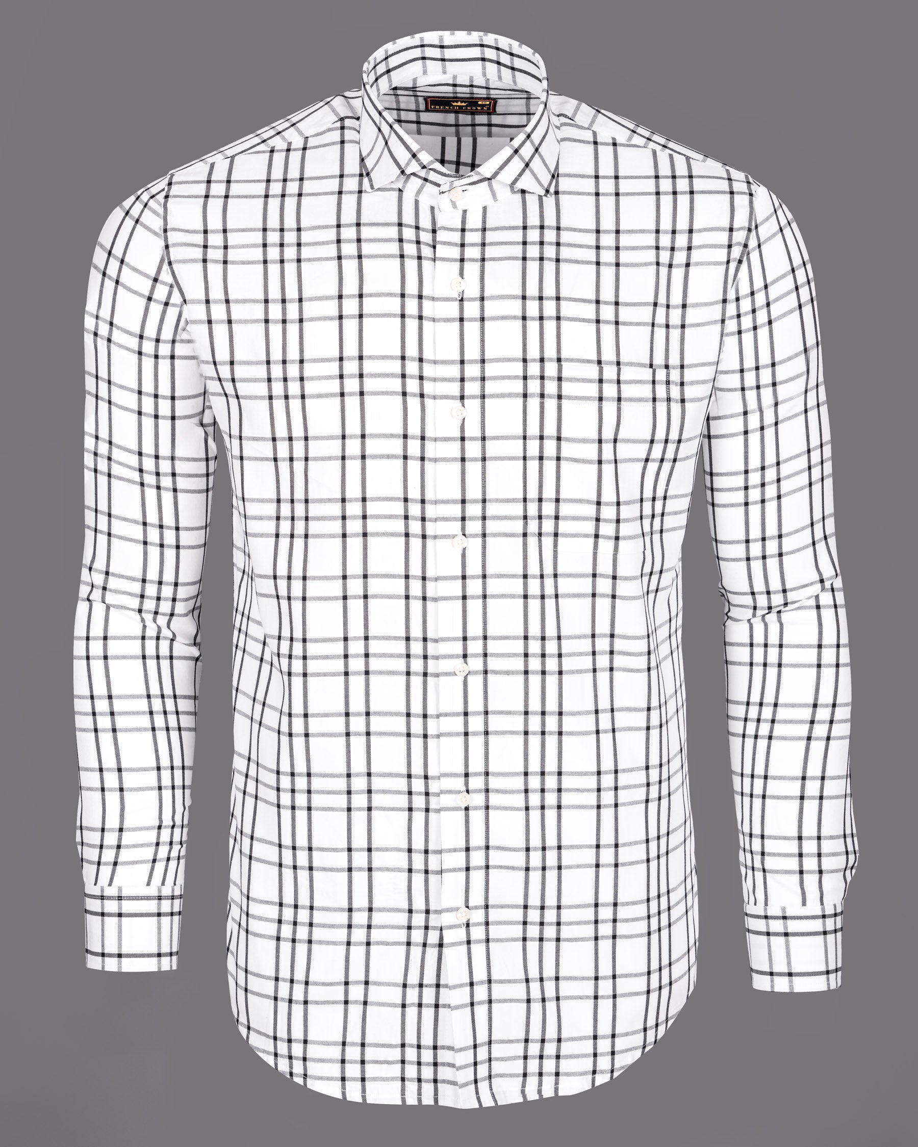 Bright White Plaid Premium cotton Shirt 5127-CA-38, 5127-CA-H-38, 5127-CA-39, 5127-CA-H-39, 5127-CA-40, 5127-CA-H-40, 5127-CA-42, 5127-CA-H-42, 5127-CA-44, 5127-CA-H-44, 5127-CA-46, 5127-CA-H-46, 5127-CA-48, 5127-CA-H-48, 5127-CA-50, 5127-CA-H-50, 5127-CA-52, 5127-CA-H-52