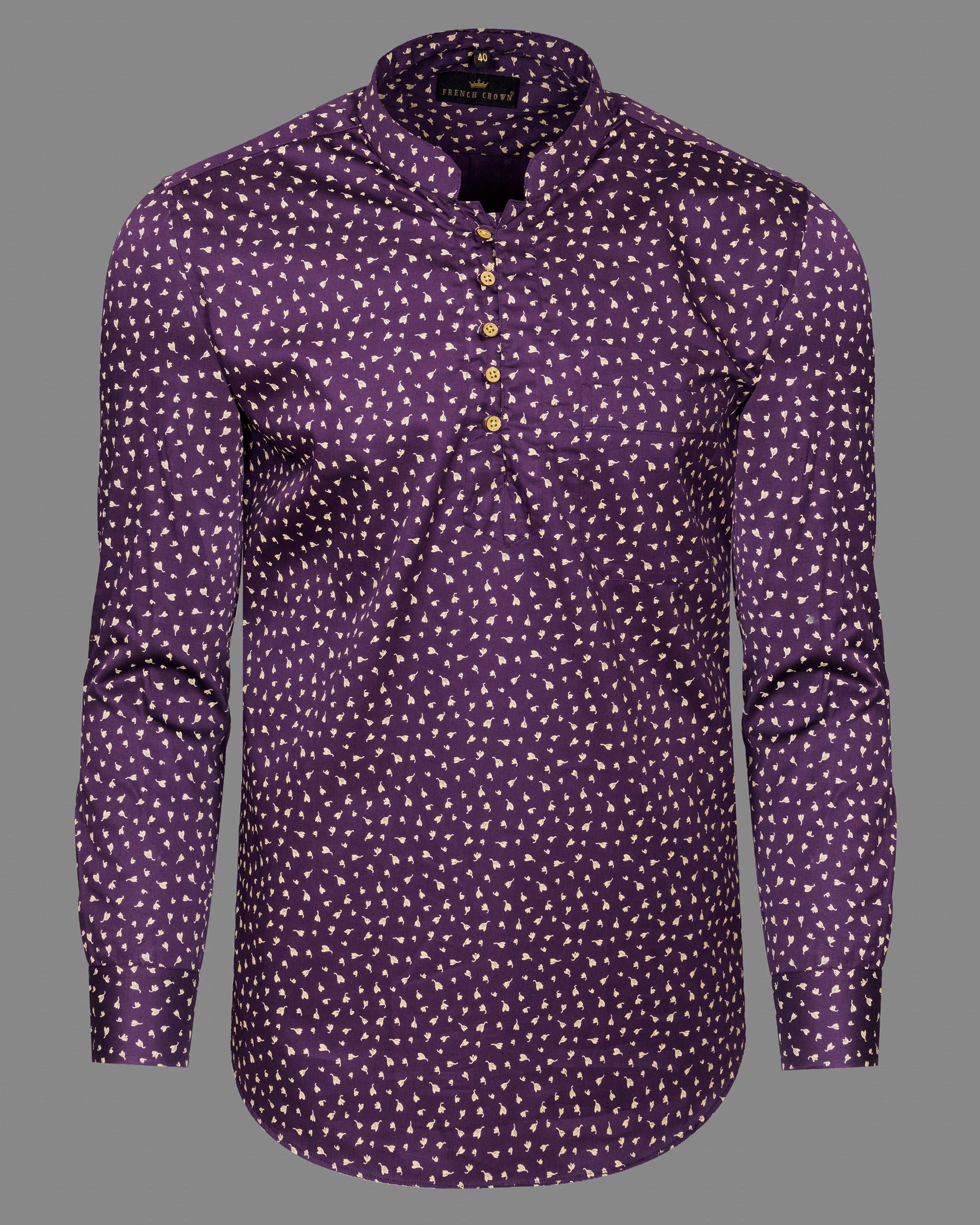 Purple flowers Printed super soft Premium Cotton shirt 5162-KS-38, 5162-KS-H-38, 5162-KS-39, 5162-KS-H-39, 5162-KS-40, 5162-KS-H-40, 5162-KS-42, 5162-KS-H-42, 5162-KS-44, 5162-KS-H-44, 5162-KS-46, 5162-KS-H-46, 5162-KS-48, 5162-KS-H-48, 5162-KS-50, 5162-KS-H-50, 5162-KS-52, 5162-KS-H-52