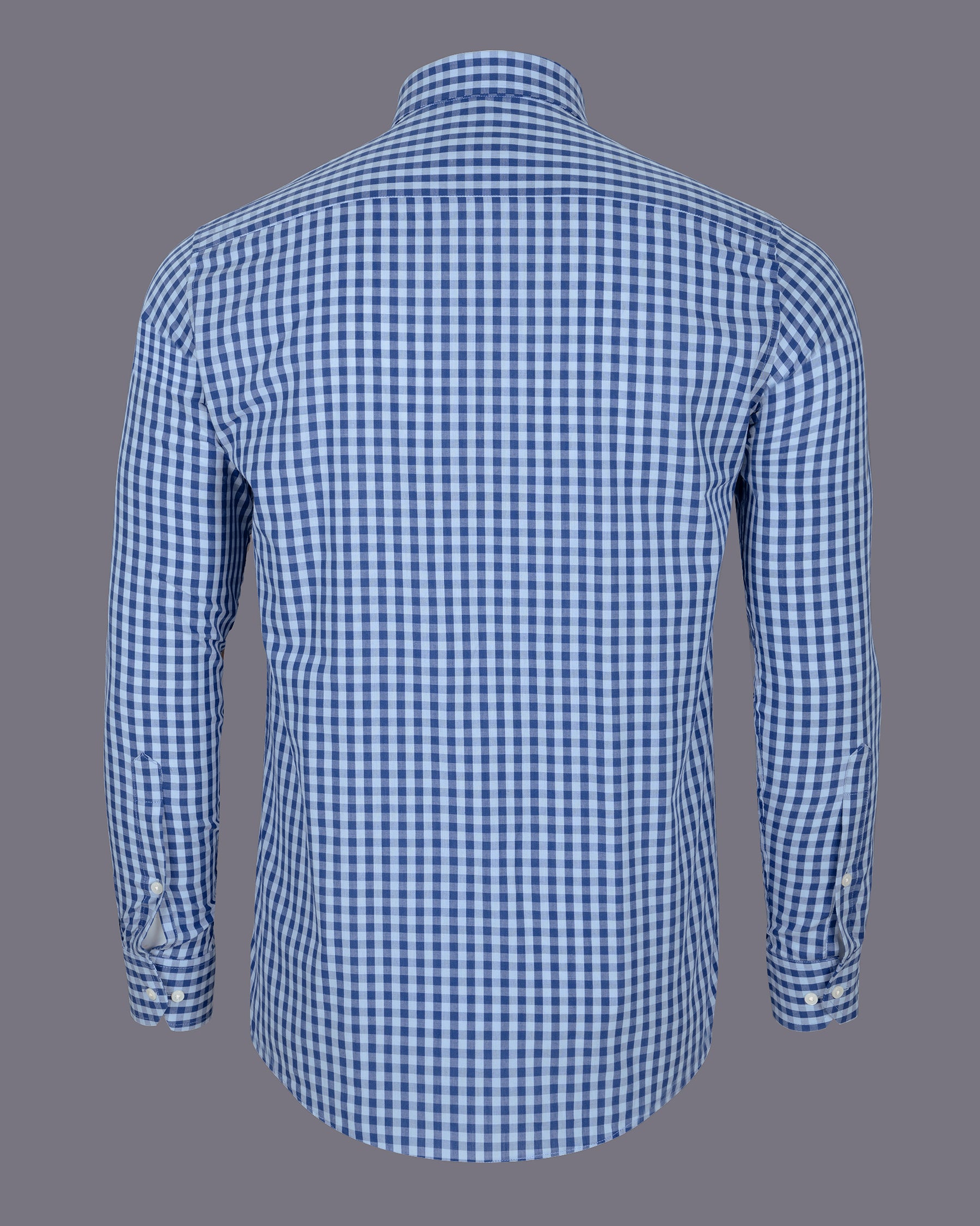 Mariner Blue and Spindle Sky Blue Plaid Premium Cotton Shirt 5175-38, 5175-H-38, 5175-39, 5175-H-39, 5175-40, 5175-H-40, 5175-42, 5175-H-42, 5175-44, 5175-H-44, 5175-46, 5175-H-46, 5175-48, 5175-H-48, 5175-50, 5175-H-50, 5175-52, 5175-H-52