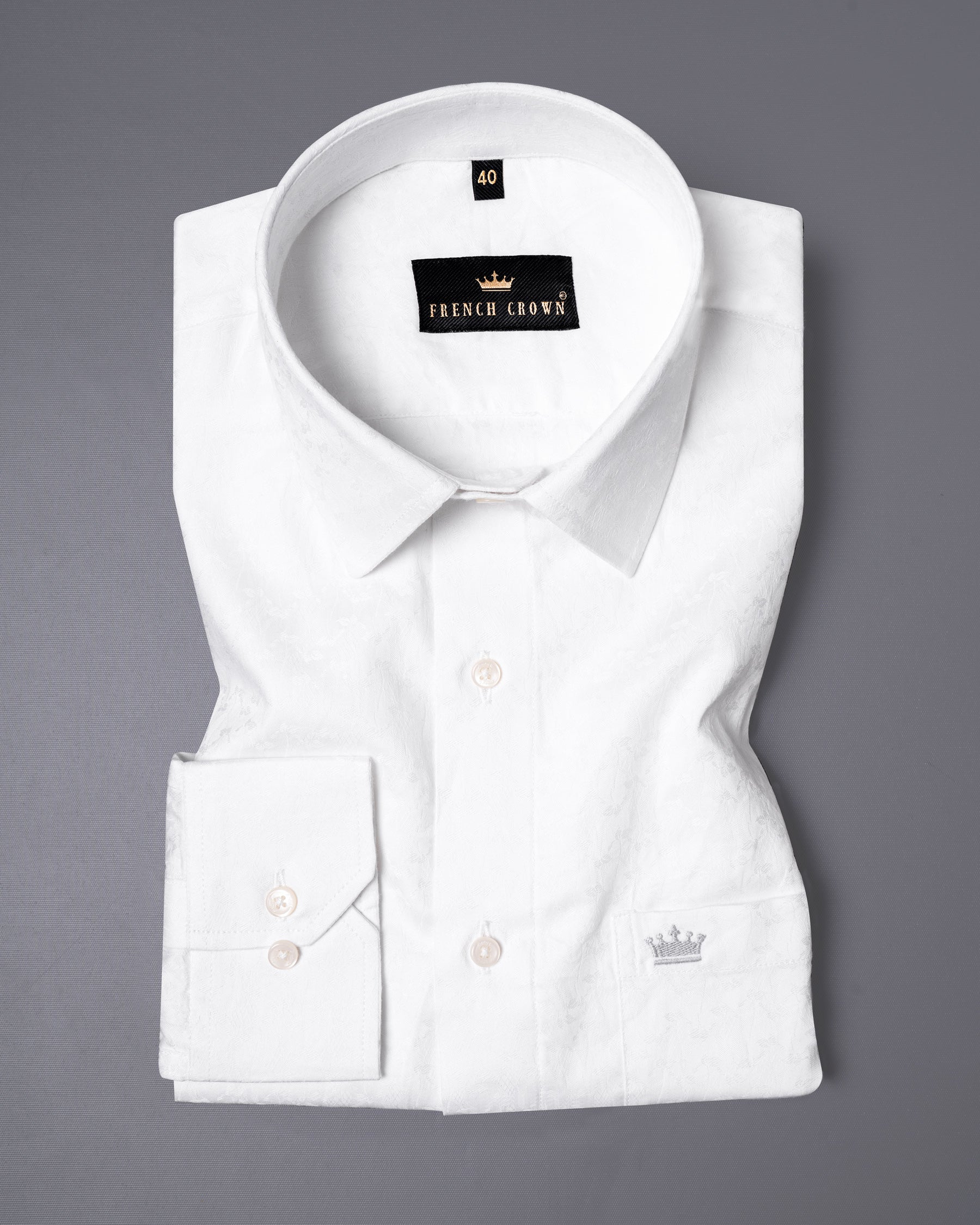 Bright White Jacquard Textured Premium Giza Cotton Shirt 5178-38, 5178-H-38, 5178-39, 5178-H-39, 5178-40, 5178-H-40, 5178-42, 5178-H-42, 5178-44, 5178-H-44, 5178-46, 5178-H-46, 5178-48, 5178-H-48, 5178-50, 5178-H-50, 5178-52, 5178-H-52