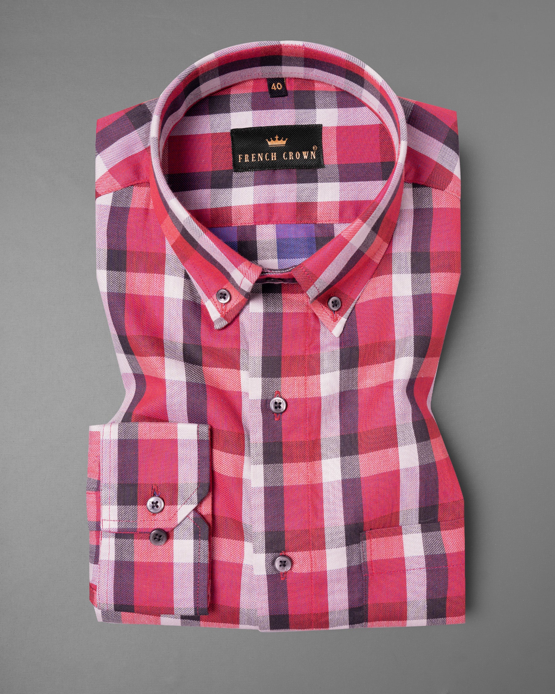 Pink with black Twill Subtle Plaid Premium Cotton Shirt 5188-BD-BLK-38, 5188-BD-BLK-H-38, 5188-BD-BLK-39, 5188-BD-BLK-H-39, 5188-BD-BLK-40, 5188-BD-BLK-H-40, 5188-BD-BLK-42, 5188-BD-BLK-H-42, 5188-BD-BLK-44, 5188-BD-BLK-H-44, 5188-BD-BLK-46, 5188-BD-BLK-H-46, 5188-BD-BLK-48, 5188-BD-BLK-H-48, 5188-BD-BLK-50, 5188-BD-BLK-H-50, 5188-BD-BLK-52, 5188-BD-BLK-H-52