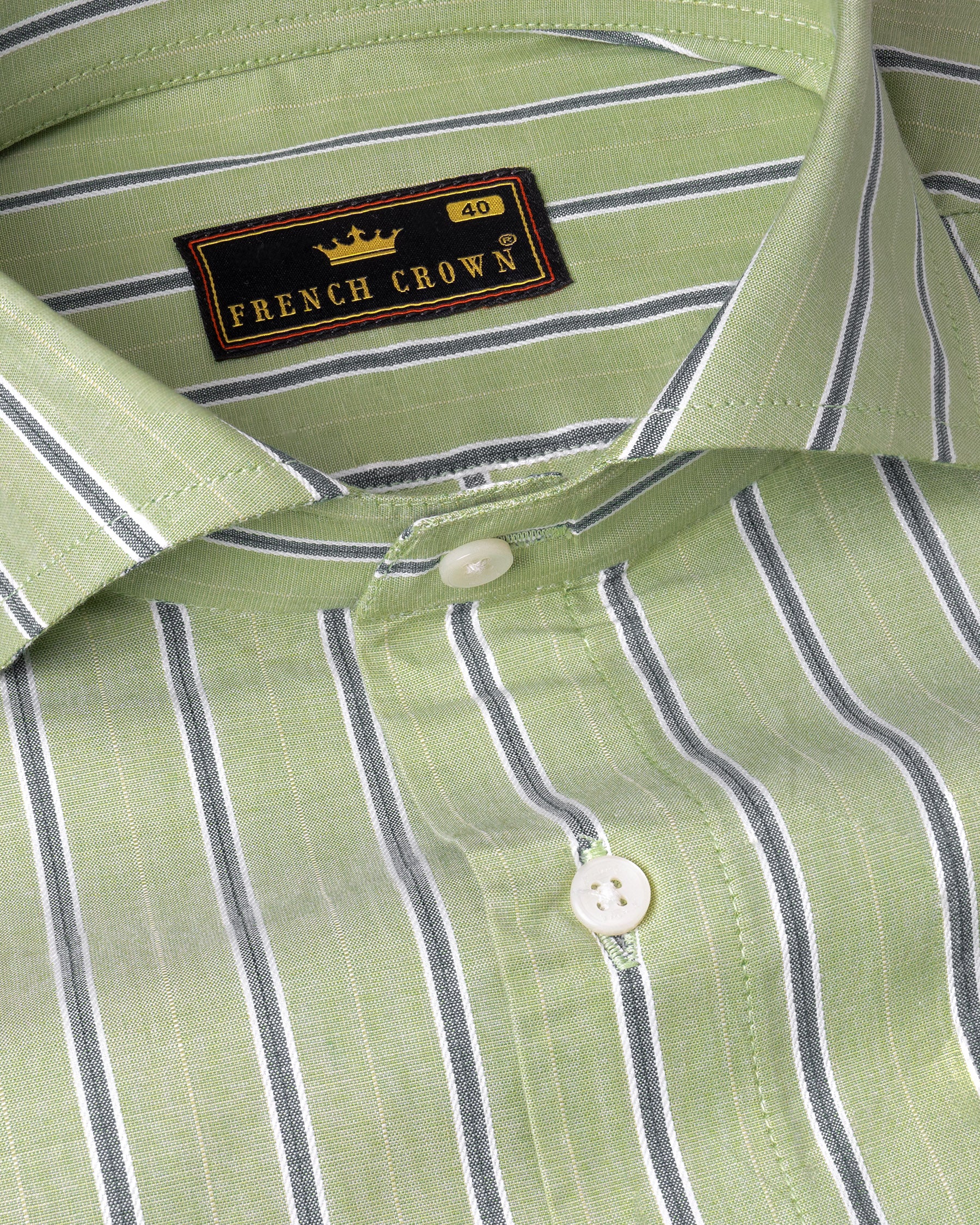 Swamp Green with Storm Dust Stripes Premium Cotton Shirt 5225-CA-38, 5225-CA-H-38, 5225-CA-39, 5225-CA-H-39, 5225-CA-40, 5225-CA-H-40, 5225-CA-42, 5225-CA-H-42, 5225-CA-44, 5225-CA-H-44, 5225-CA-46, 5225-CA-H-46, 5225-CA-48, 5225-CA-H-48, 5225-CA-50, 5225-CA-H-50, 5225-CA-52, 5225-CA-H-52