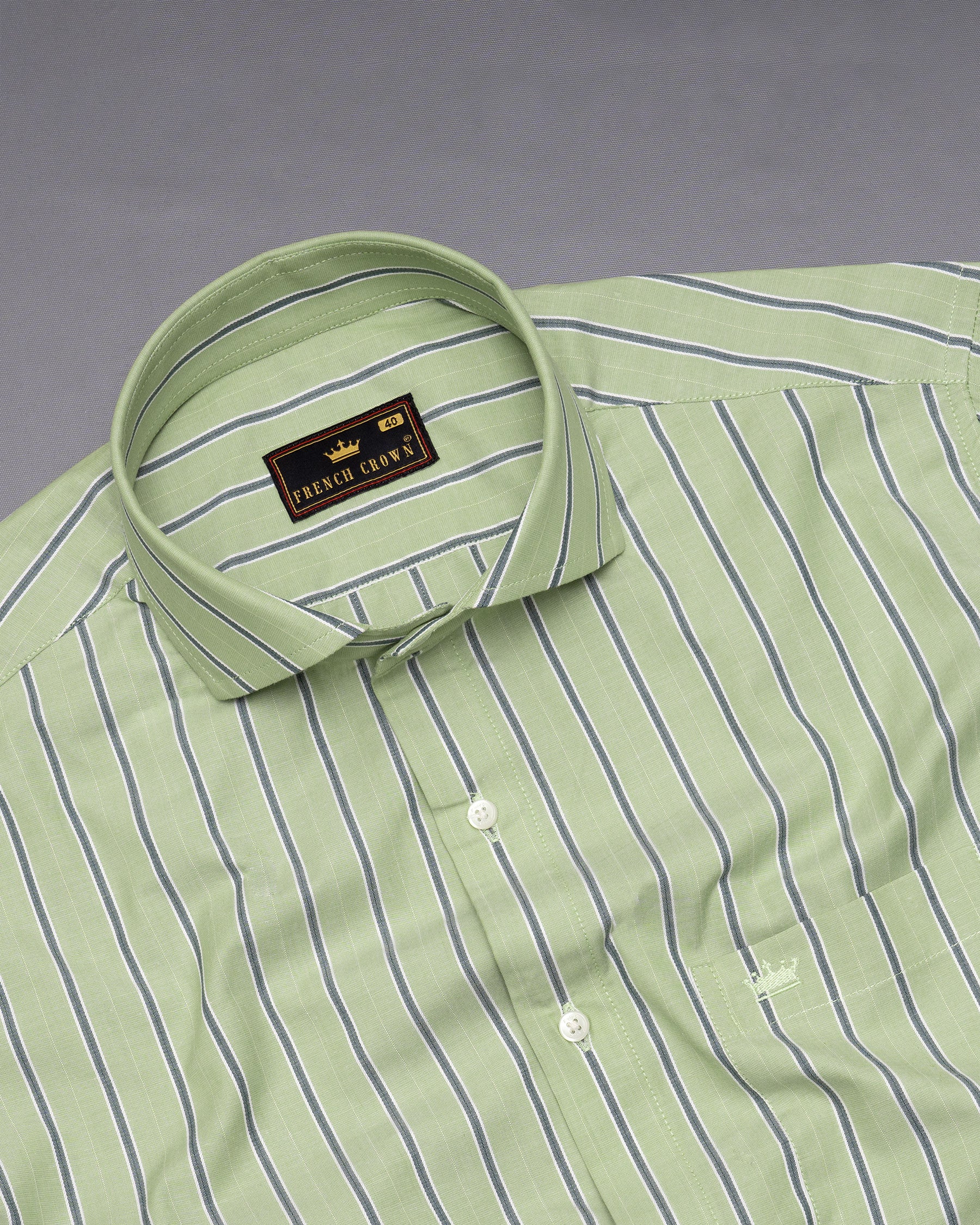 Swamp Green with Storm Dust Stripes Premium Cotton Shirt 5225-CA-38, 5225-CA-H-38, 5225-CA-39, 5225-CA-H-39, 5225-CA-40, 5225-CA-H-40, 5225-CA-42, 5225-CA-H-42, 5225-CA-44, 5225-CA-H-44, 5225-CA-46, 5225-CA-H-46, 5225-CA-48, 5225-CA-H-48, 5225-CA-50, 5225-CA-H-50, 5225-CA-52, 5225-CA-H-52