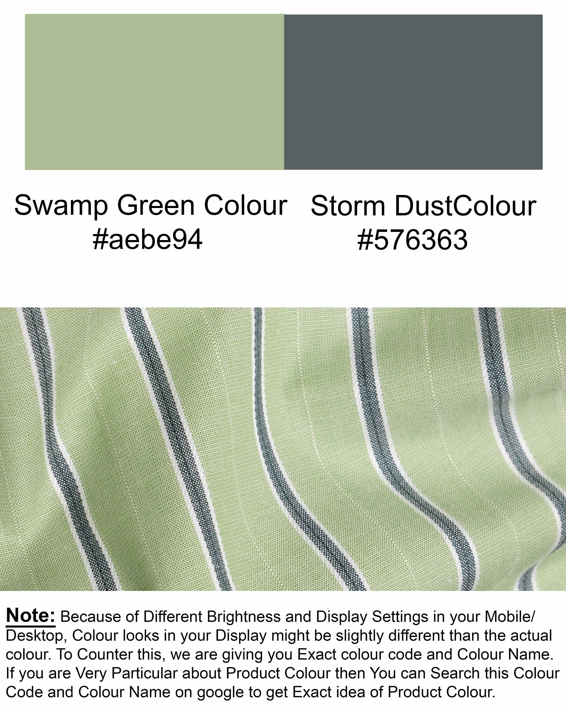 Swamp Green with Storm Dust Stripes Premium Cotton Shirt 5225-CA-38, 5225-CA-H-38, 5225-CA-39, 5225-CA-H-39, 5225-CA-40, 5225-CA-H-40, 5225-CA-42, 5225-CA-H-42, 5225-CA-44, 5225-CA-H-44, 5225-CA-46, 5225-CA-H-46, 5225-CA-48, 5225-CA-H-48, 5225-CA-50, 5225-CA-H-50, 5225-CA-52, 5225-CA-H-52