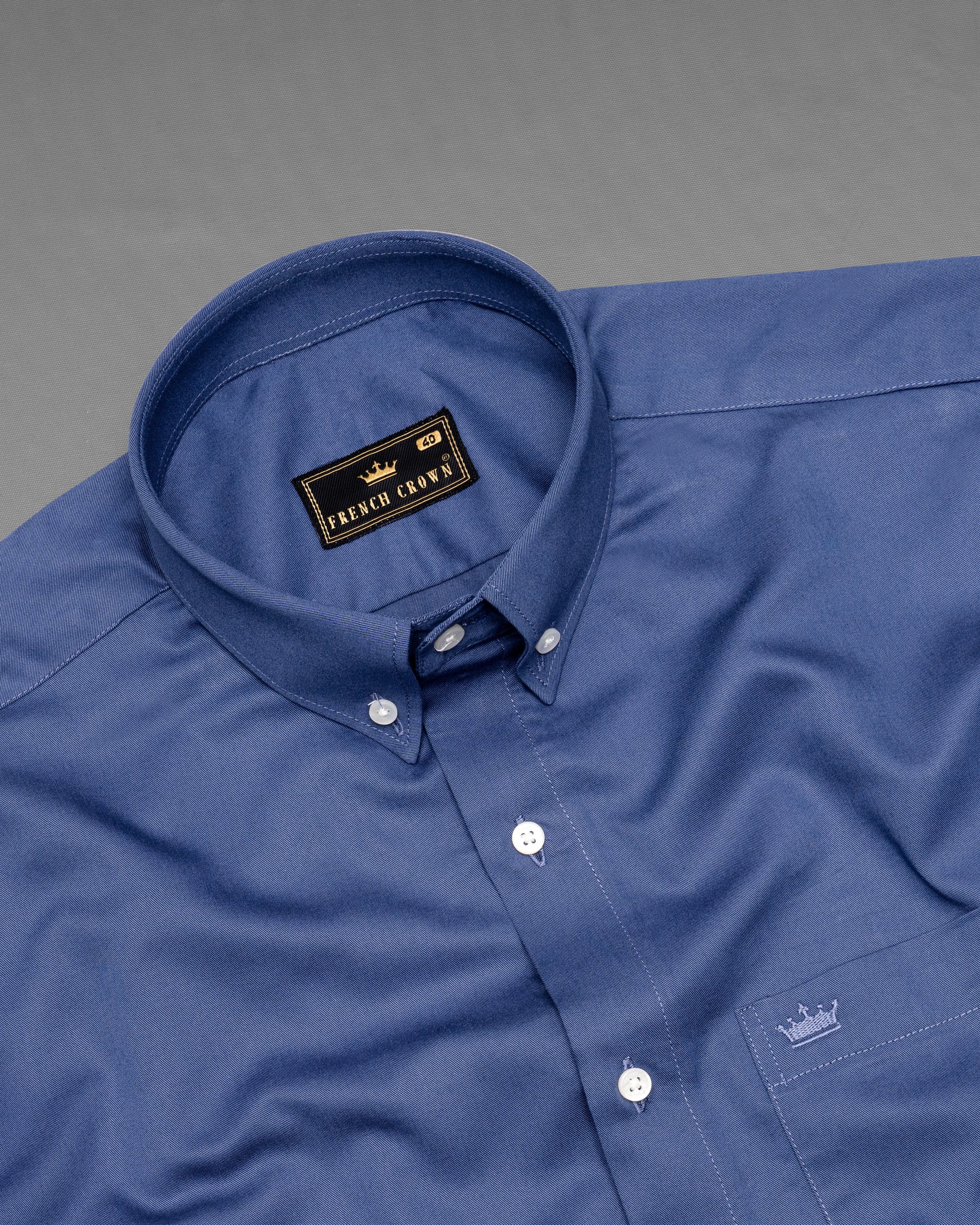 East Bay Blue Twill Premium Cotton Shirt 5238-BD-38, 5238-BD-H-38, 5238-BD-39, 5238-BD-H-39, 5238-BD-40, 5238-BD-H-40, 5238-BD-42, 5238-BD-H-42, 5238-BD-44, 5238-BD-H-44, 5238-BD-46, 5238-BD-H-46, 5238-BD-48, 5238-BD-H-48, 5238-BD-50, 5238-BD-H-50, 5238-BD-52, 5238-BD-H-52C