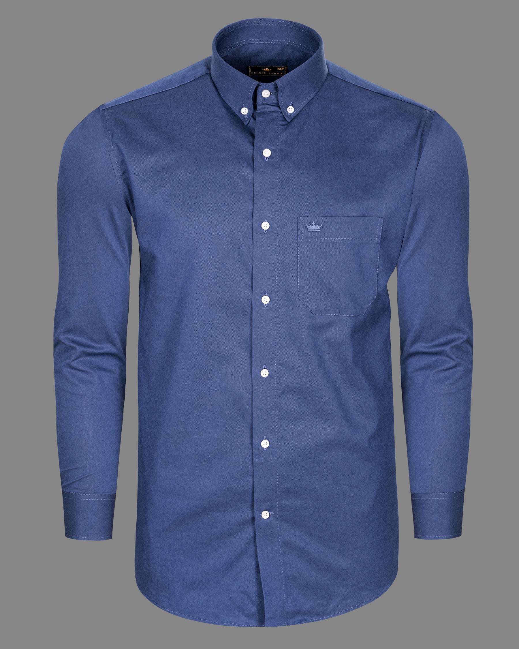 East Bay Blue Twill Premium Cotton Shirt 5238-BD-38, 5238-BD-H-38, 5238-BD-39, 5238-BD-H-39, 5238-BD-40, 5238-BD-H-40, 5238-BD-42, 5238-BD-H-42, 5238-BD-44, 5238-BD-H-44, 5238-BD-46, 5238-BD-H-46, 5238-BD-48, 5238-BD-H-48, 5238-BD-50, 5238-BD-H-50, 5238-BD-52, 5238-BD-H-52C