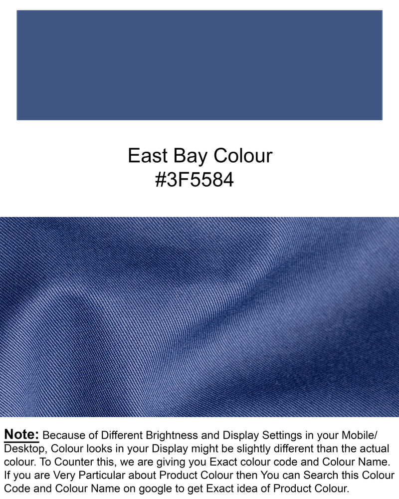 East Bay Blue Twill Premium Cotton Shirt 5238-BD-38, 5238-BD-H-38, 5238-BD-39, 5238-BD-H-39, 5238-BD-40, 5238-BD-H-40, 5238-BD-42, 5238-BD-H-42, 5238-BD-44, 5238-BD-H-44, 5238-BD-46, 5238-BD-H-46, 5238-BD-48, 5238-BD-H-48, 5238-BD-50, 5238-BD-H-50, 5238-BD-52, 5238-BD-H-52C
