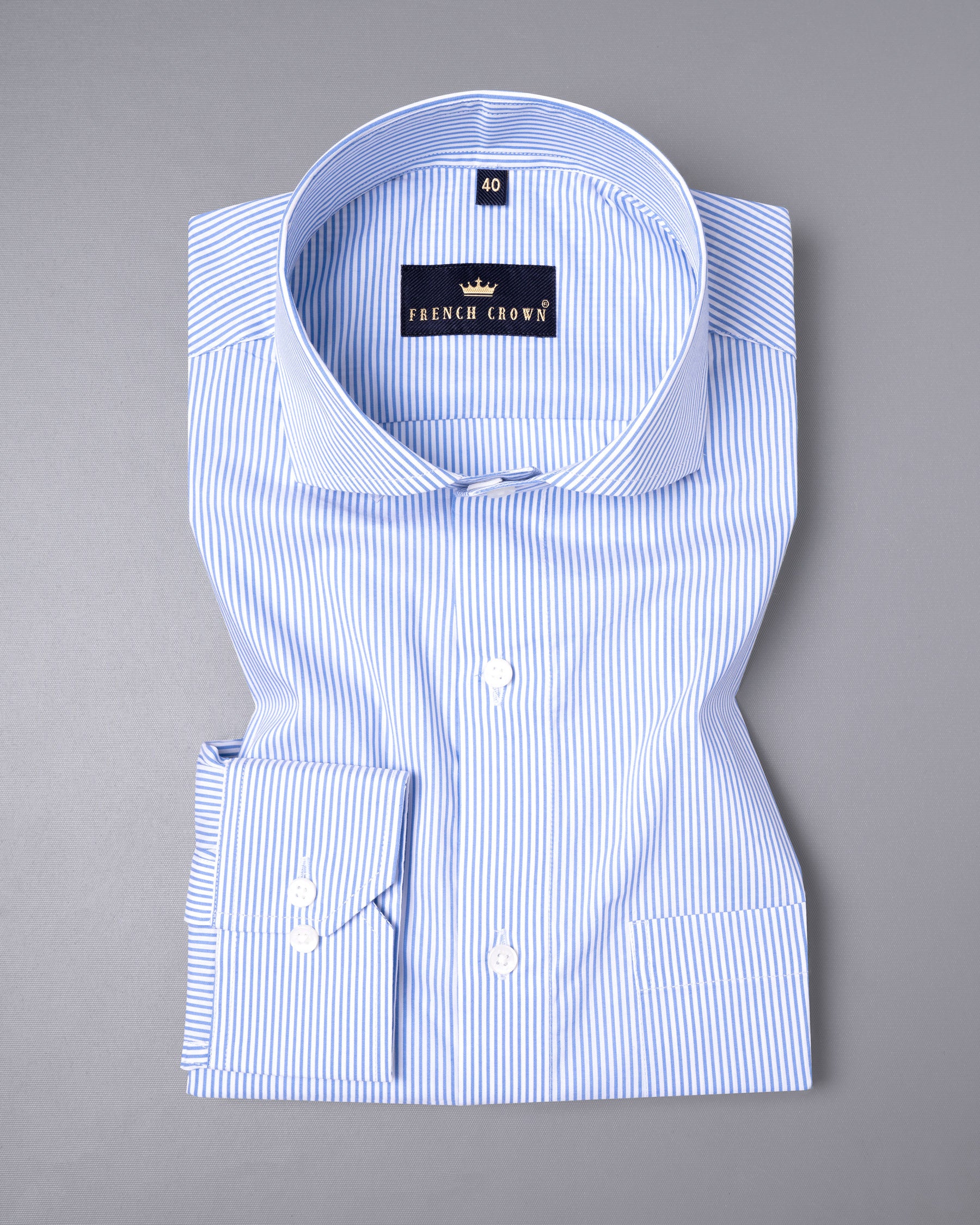 Bright White with Jordy Blue Striped Premium Cotton Shirt 5254-CA-38, 5254-CA-H-38, 5254-CA-39, 5254-CA-H-39, 5254-CA-40, 5254-CA-H-40, 5254-CA-42, 5254-CA-H-42, 5254-CA-44, 5254-CA-H-44, 5254-CA-46, 5254-CA-H-46, 5254-CA-48, 5254-CA-H-48, 5254-CA-50, 5254-CA-H-50, 5254-CA-52, 5254-CA-H-52