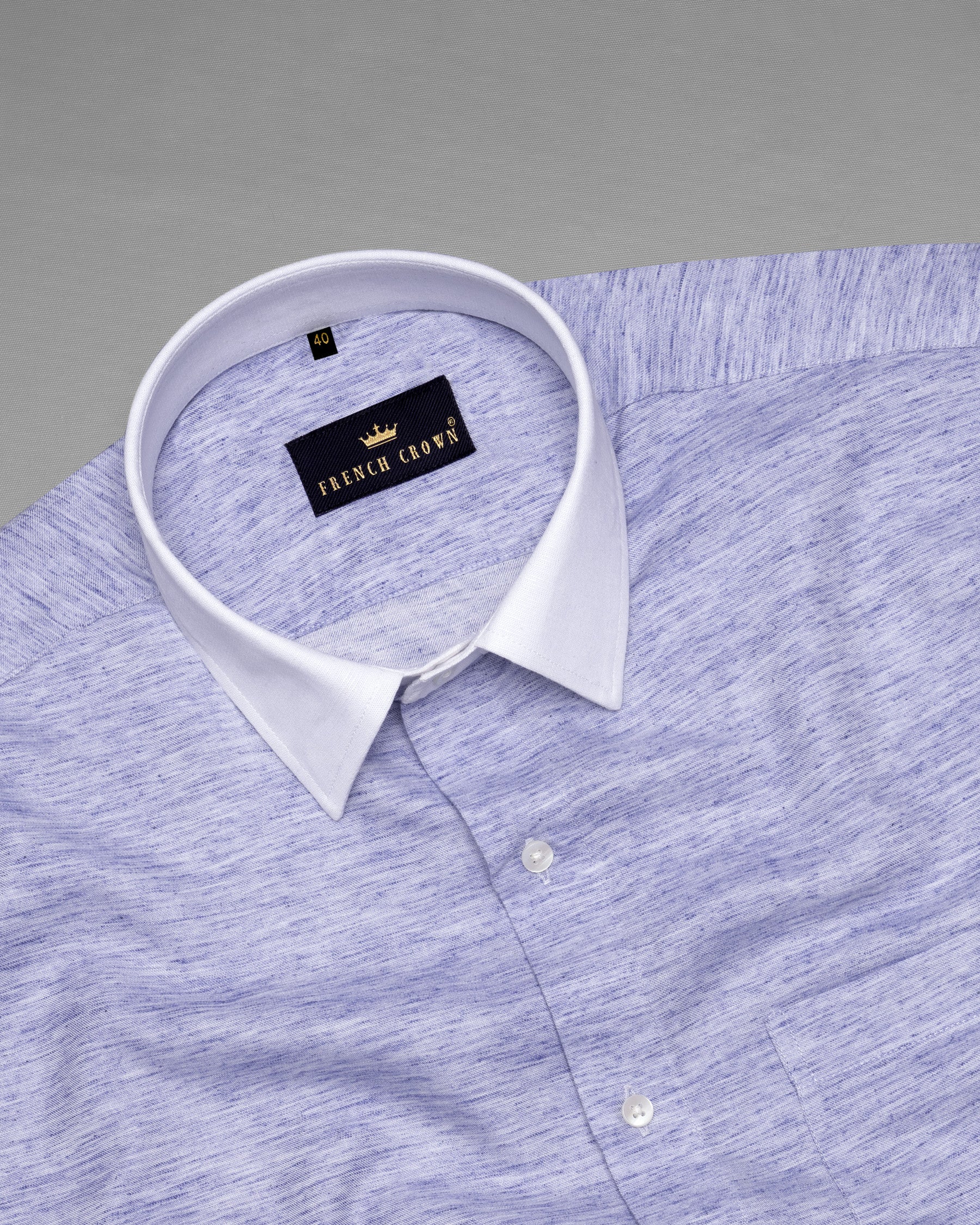 Melrose Blue with White Collar Twill Premium Cotton Shirt 5272-WCC-38, 5272-WCC-H-38, 5272-WCC-39, 5272-WCC-H-39, 5272-WCC-40, 5272-WCC-H-40, 5272-WCC-42, 5272-WCC-H-42, 5272-WCC-44, 5272-WCC-H-44, 5272-WCC-46, 5272-WCC-H-46, 5272-WCC-48, 5272-WCC-H-48, 5272-WCC-50, 5272-WCC-H-50, 5272-WCC-52, 5272-WCC-H-52