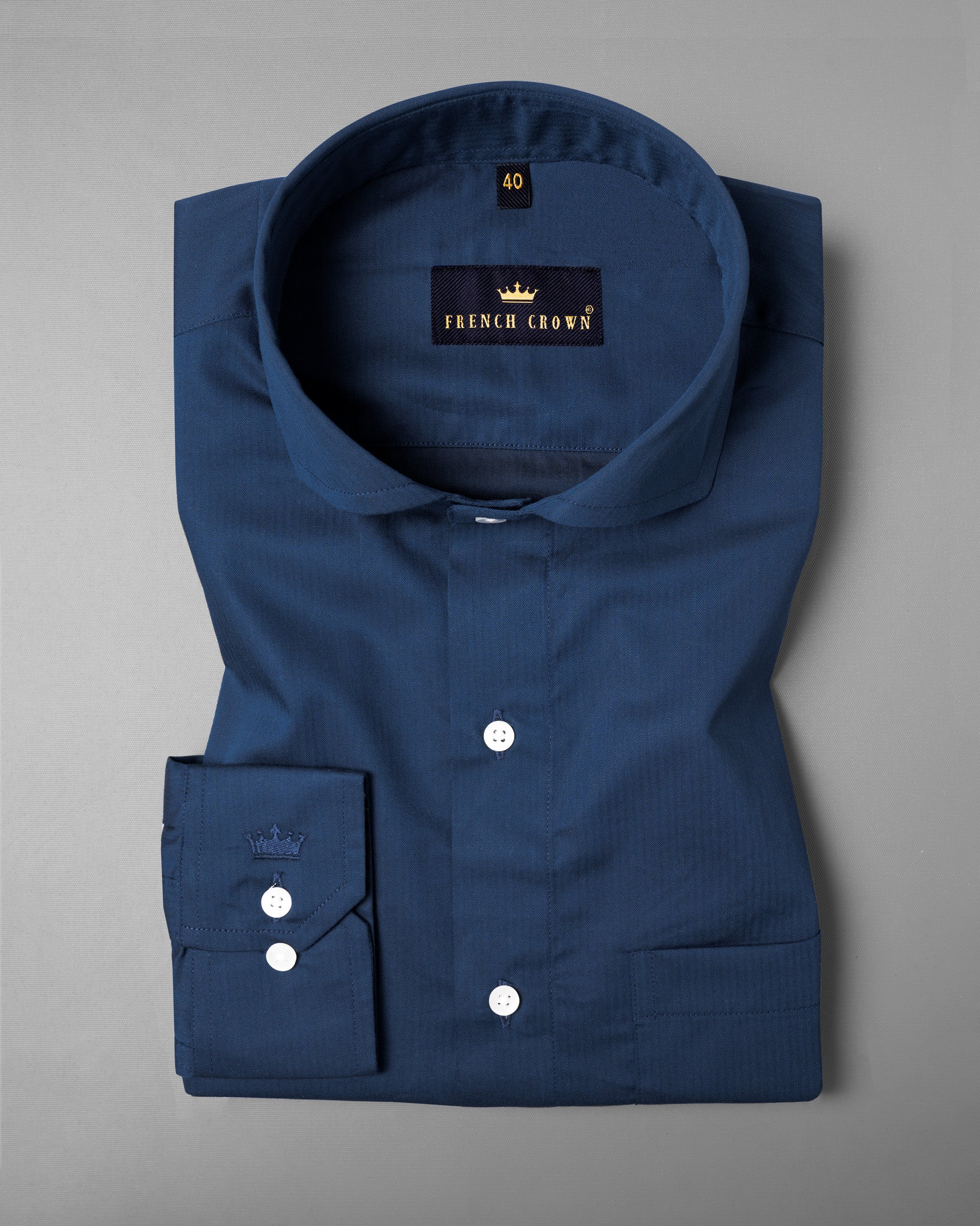 Nile Blue Striped Herringbone Premium Cotton Shirt 5276-CA-38, 5276-CA-H-38, 5276-CA-39, 5276-CA-H-39, 5276-CA-40, 5276-CA-H-40, 5276-CA-42, 5276-CA-H-42, 5276-CA-44, 5276-CA-H-44, 5276-CA-46, 5276-CA-H-46, 5276-CA-48, 5276-CA-H-48, 5276-CA-50, 5276-CA-H-50, 5276-CA-52, 5276-CA-H-52