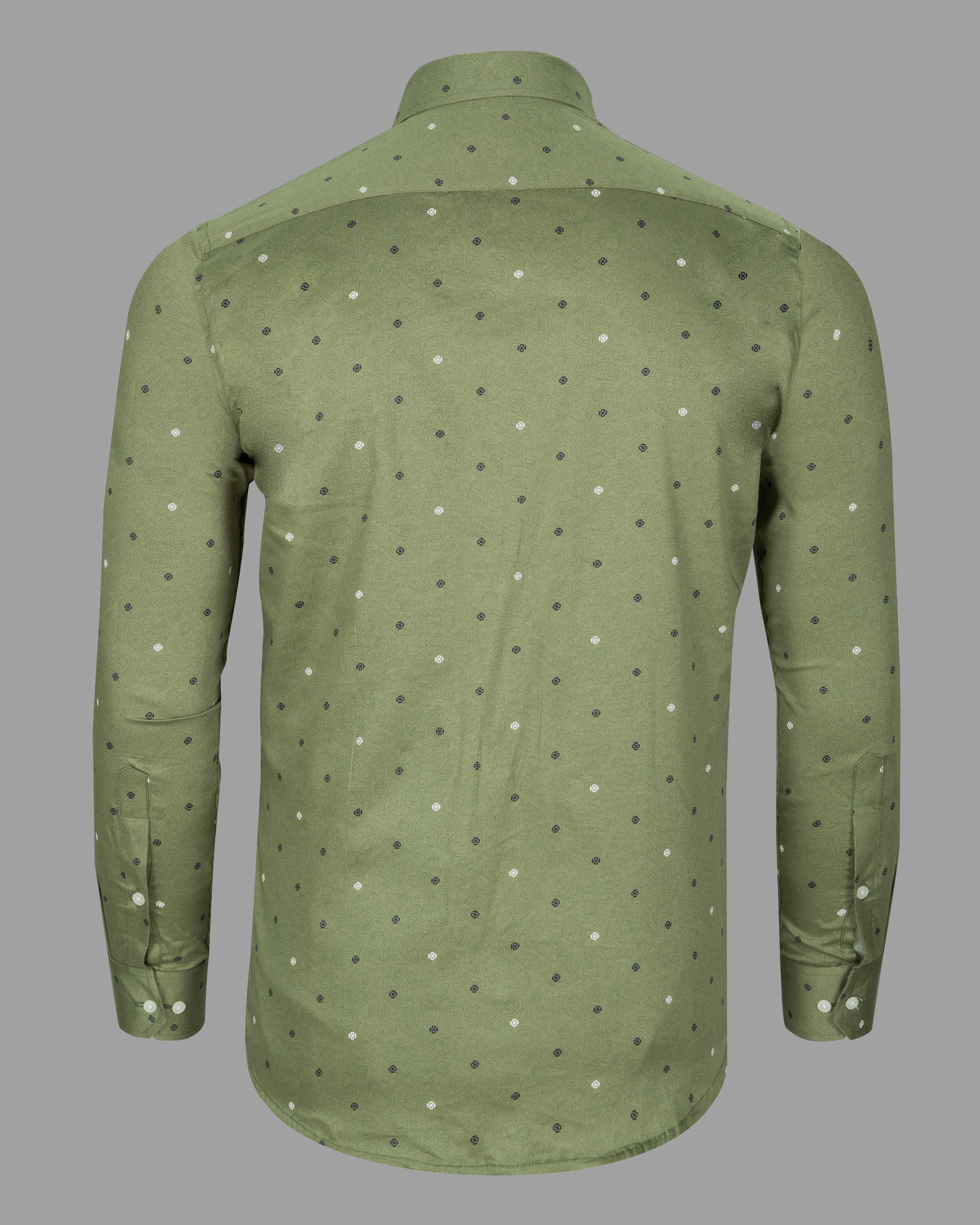 Avocado Green Printed Premium Cotton Shirt 5287-38, 5287-H-38, 5287-39, 5287-H-39, 5287-40, 5287-H-40, 5287-42, 5287-H-42, 5287-44, 5287-H-44, 5287-46, 5287-H-46, 5287-48, 5287-H-48, 5287-50, 5287-H-50, 5287-52, 5287-H-52