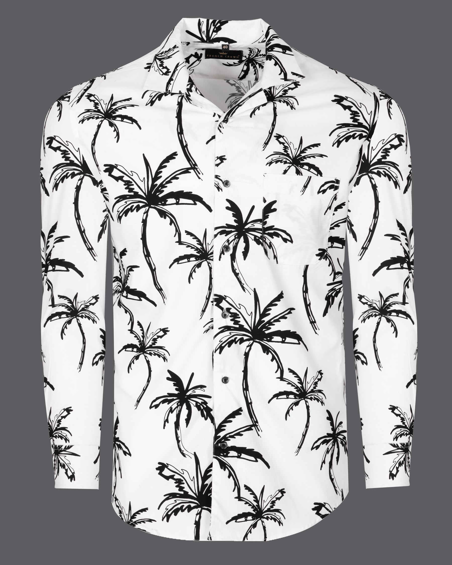 Bright White Tree-Printed Premium Twill Shirt 5289-CC-BLK-38, 5289-CC-BLK-H-38, 5289-CC-BLK-39, 5289-CC-BLK-H-39, 5289-CC-BLK-40, 5289-CC-BLK-H-40, 5289-CC-BLK-42, 5289-CC-BLK-H-42, 5289-CC-BLK-44, 5289-CC-BLK-H-44, 5289-CC-BLK-46, 5289-CC-BLK-H-46, 5289-CC-BLK-48, 5289-CC-BLK-H-48, 5289-CC-BLK-50, 5289-CC-BLK-H-50, 5289-CC-BLK-52, 5289-CC-BLK-H-52