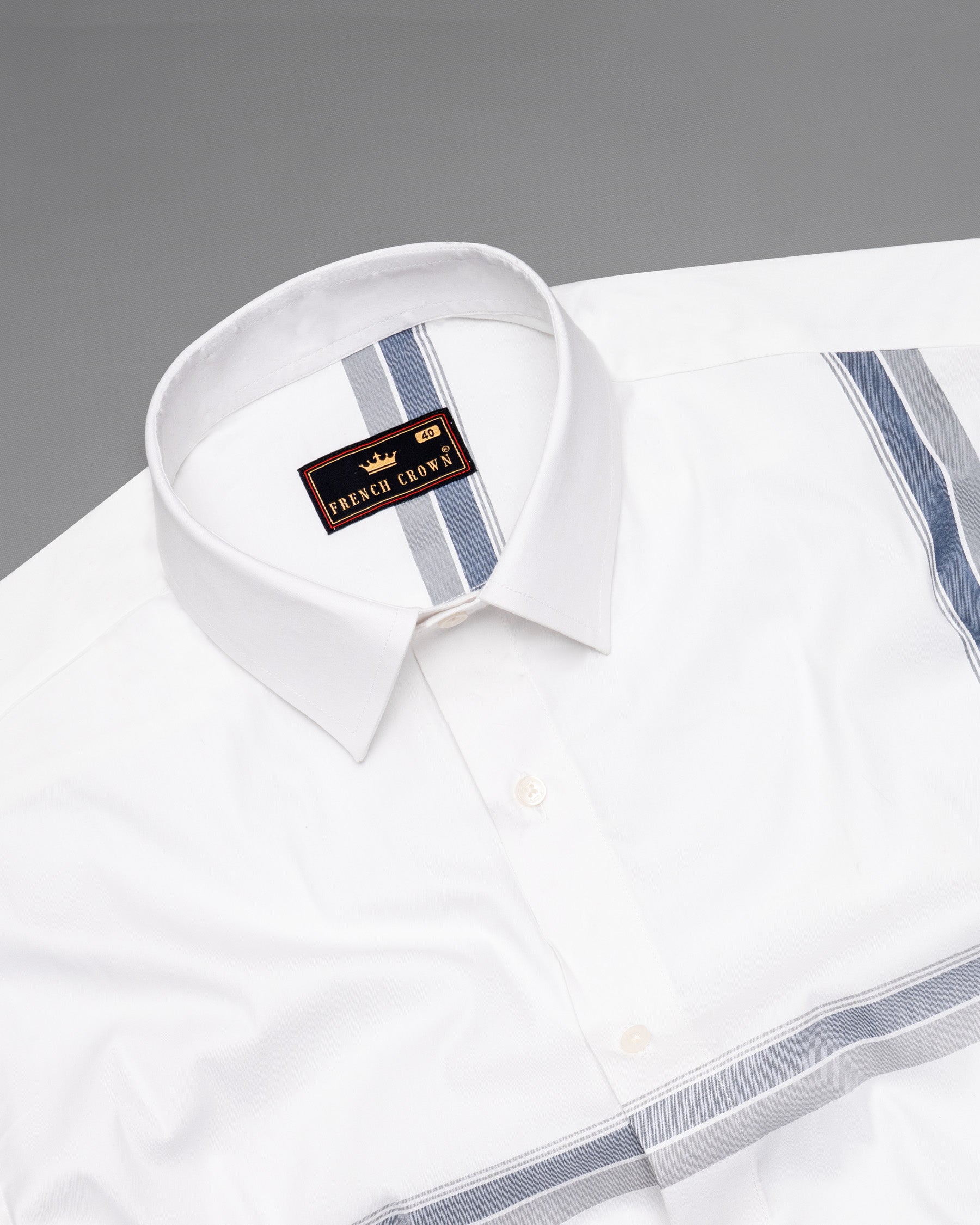 Bright White Striped Premium Cotton Shirt 5311-38, 5311-H-38, 5311-39, 5311-H-39, 5311-40, 5311-H-40, 5311-42, 5311-H-42, 5311-44, 5311-H-44, 5311-46, 5311-H-46, 5311-48, 5311-H-48, 5311-50, 5311-H-50, 5311-52, 5311-H-52