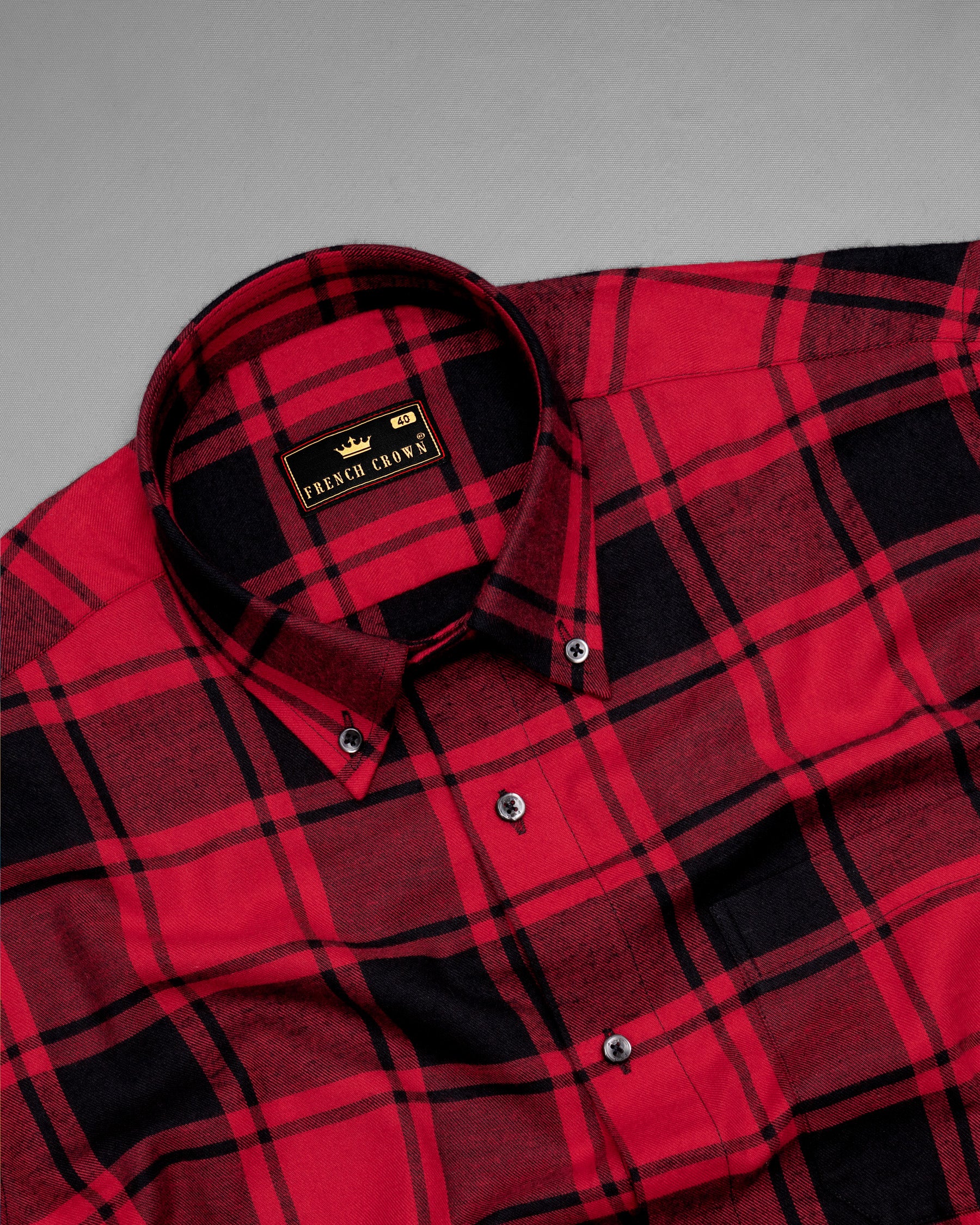 Cardinal Red with Jade Black Plaid Premium Cotton Flannel Shirt 5322-BD-BLK-38, 5322-BD-BLK-H-38, 5322-BD-BLK-39, 5322-BD-BLK-H-39, 5322-BD-BLK-40, 5322-BD-BLK-H-40, 5322-BD-BLK-42, 5322-BD-BLK-H-42, 5322-BD-BLK-44, 5322-BD-BLK-H-44, 5322-BD-BLK-46, 5322-BD-BLK-H-46, 5322-BD-BLK-48, 5322-BD-BLK-H-48, 5322-BD-BLK-50, 5322-BD-BLK-H-50, 5322-BD-BLK-52, 5322-BD-BLK-H-52