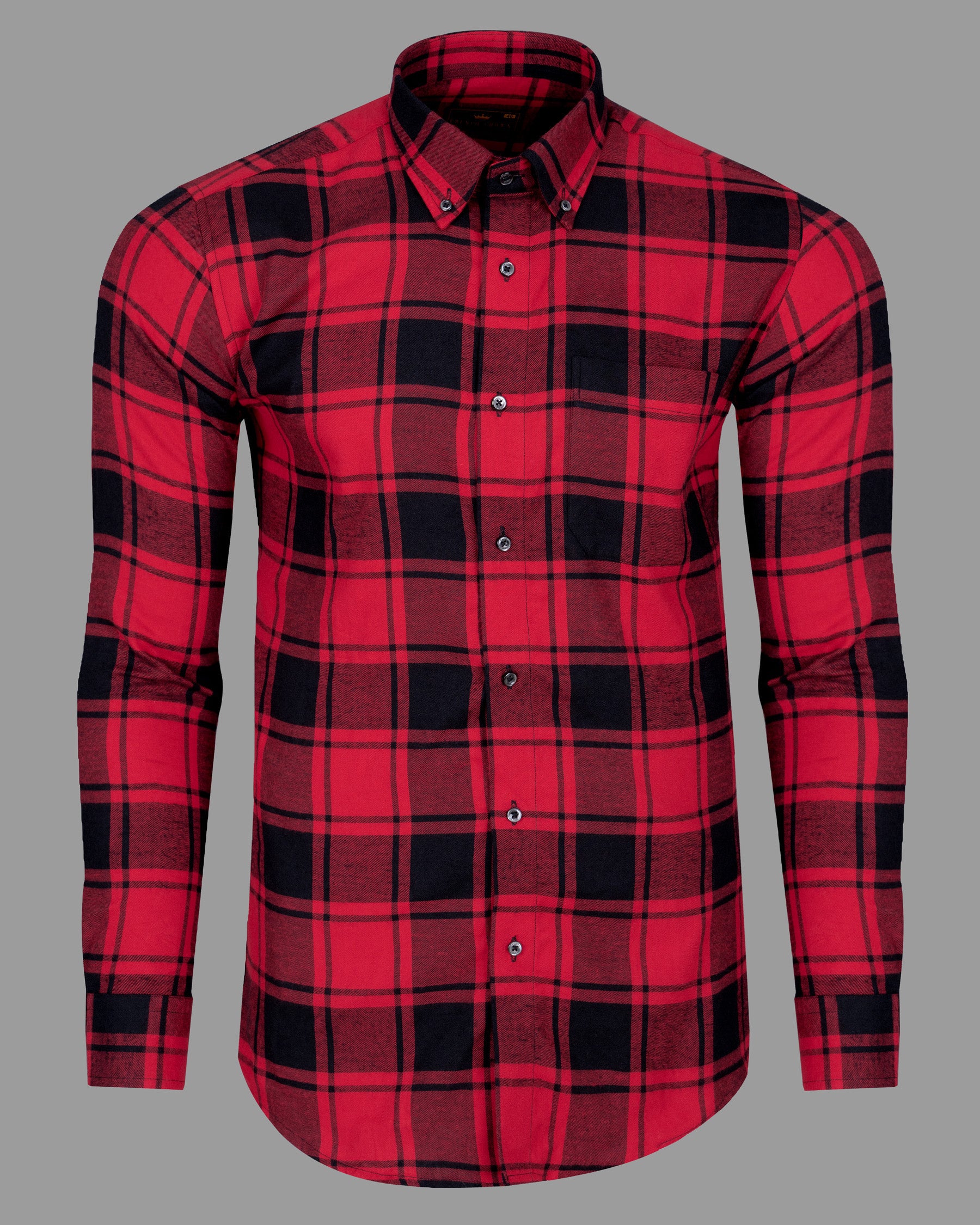 Cardinal Red with Jade Black Plaid Premium Cotton Flannel Shirt 5322-BD-BLK-38, 5322-BD-BLK-H-38, 5322-BD-BLK-39, 5322-BD-BLK-H-39, 5322-BD-BLK-40, 5322-BD-BLK-H-40, 5322-BD-BLK-42, 5322-BD-BLK-H-42, 5322-BD-BLK-44, 5322-BD-BLK-H-44, 5322-BD-BLK-46, 5322-BD-BLK-H-46, 5322-BD-BLK-48, 5322-BD-BLK-H-48, 5322-BD-BLK-50, 5322-BD-BLK-H-50, 5322-BD-BLK-52, 5322-BD-BLK-H-52