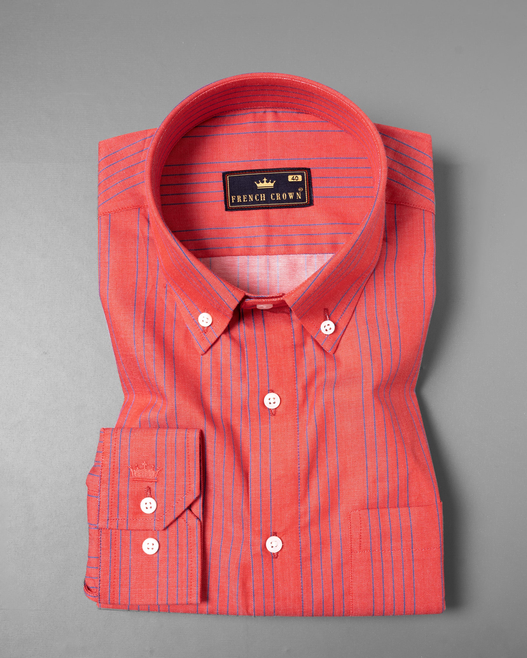 Carnation with Meteorite Blue Twill Striped Premium Cotton Shirt 5330-BD-38, 5330-BD-H-38, 5330-BD-39, 5330-BD-H-39, 5330-BD-40, 5330-BD-H-40, 5330-BD-42, 5330-BD-H-42, 5330-BD-44, 5330-BD-H-44, 5330-BD-46, 5330-BD-H-46, 5330-BD-48, 5330-BD-H-48, 5330-BD-50, 5330-BD-H-50, 5330-BD-52, 5330-BD-H-52