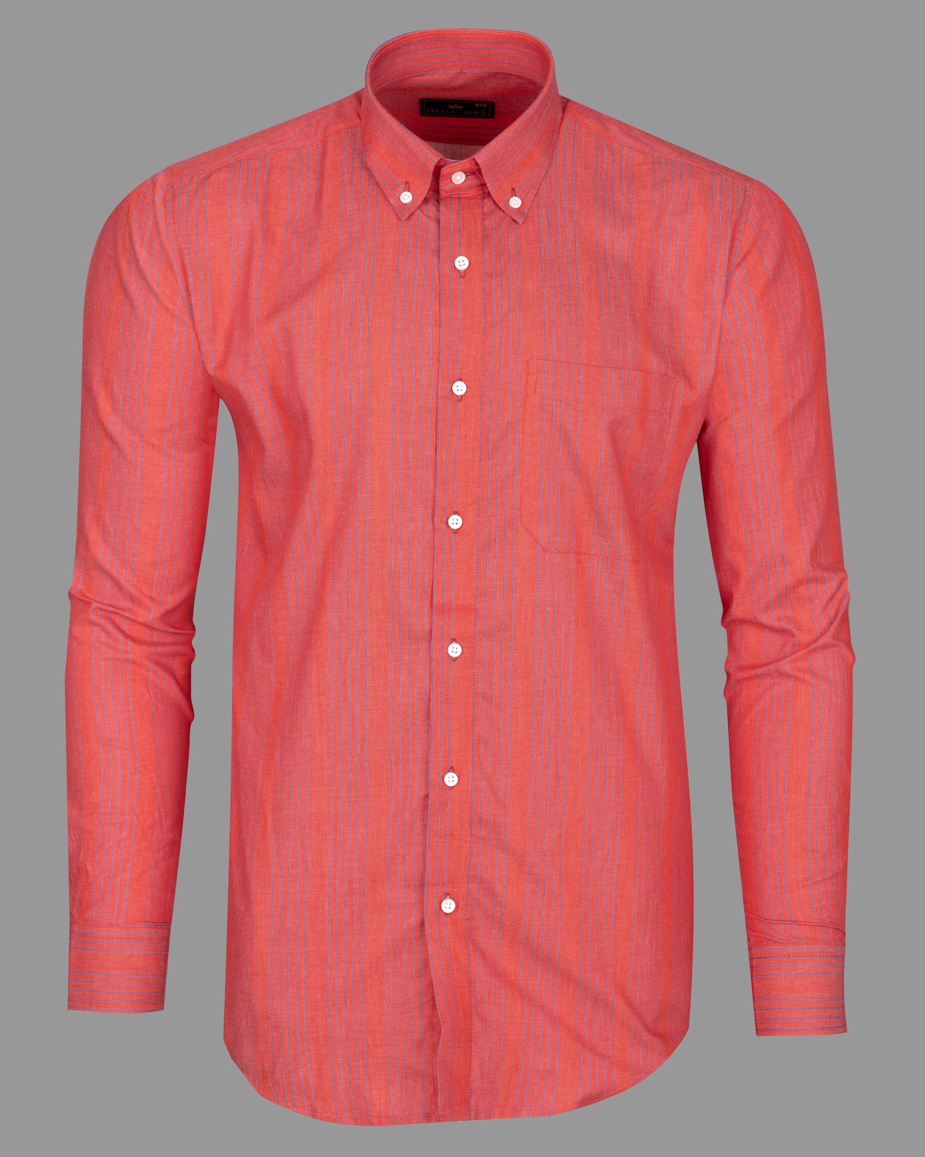 Carnation with Meteorite Blue Twill Striped Premium Cotton Shirt 5330-BD-38, 5330-BD-H-38, 5330-BD-39, 5330-BD-H-39, 5330-BD-40, 5330-BD-H-40, 5330-BD-42, 5330-BD-H-42, 5330-BD-44, 5330-BD-H-44, 5330-BD-46, 5330-BD-H-46, 5330-BD-48, 5330-BD-H-48, 5330-BD-50, 5330-BD-H-50, 5330-BD-52, 5330-BD-H-52