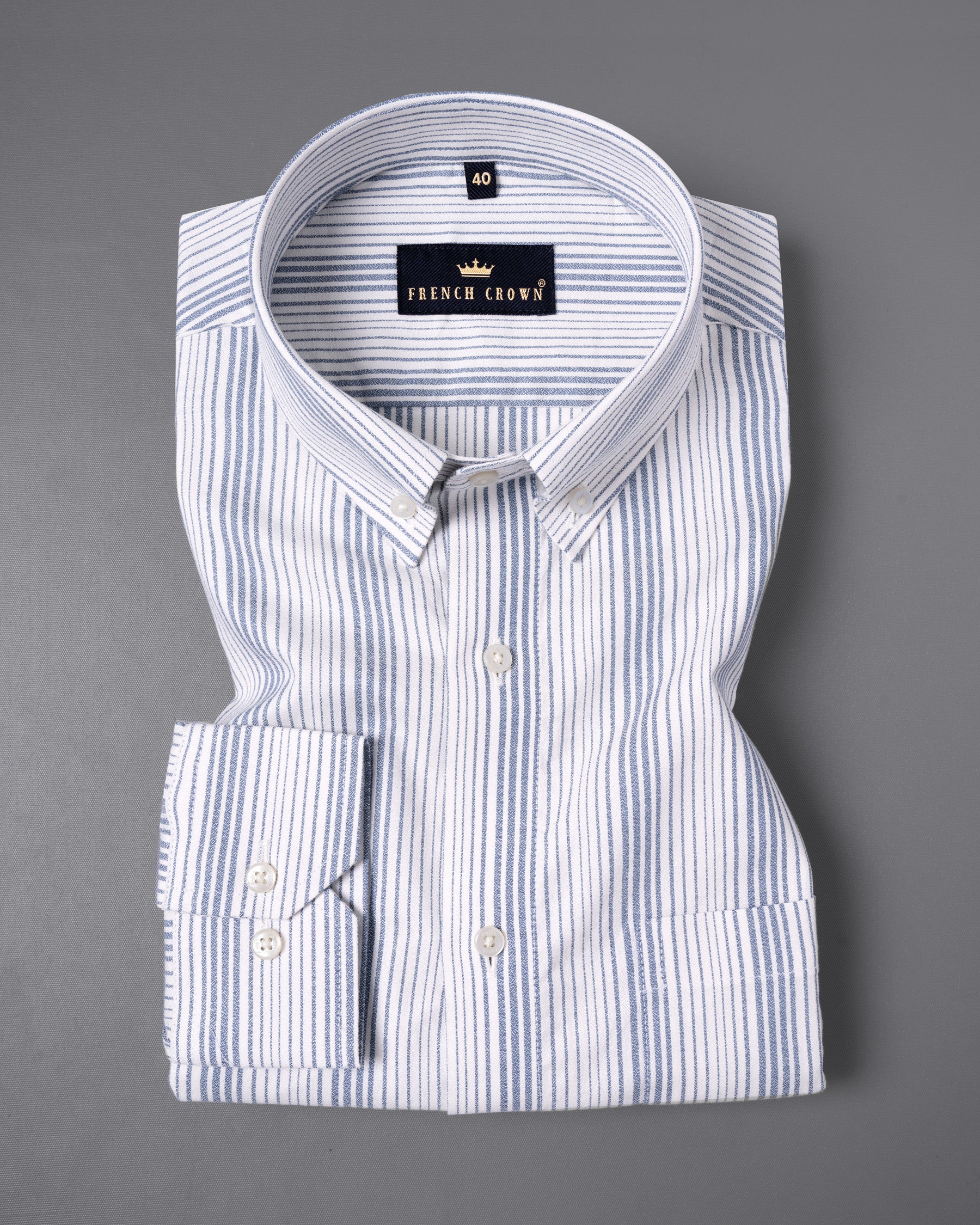 Bright White And San Juan Twill Striped Premium Cotton Shirt 5350-BD-38, 5350-BD-H-38, 5350-BD-39, 5350-BD-H-39, 5350-BD-40, 5350-BD-H-40, 5350-BD-42, 5350-BD-H-42, 5350-BD-44, 5350-BD-H-44, 5350-BD-46, 5350-BD-H-46, 5350-BD-48, 5350-BD-H-48, 5350-BD-50, 5350-BD-H-50, 5350-BD-52, 5350-BD-H-52