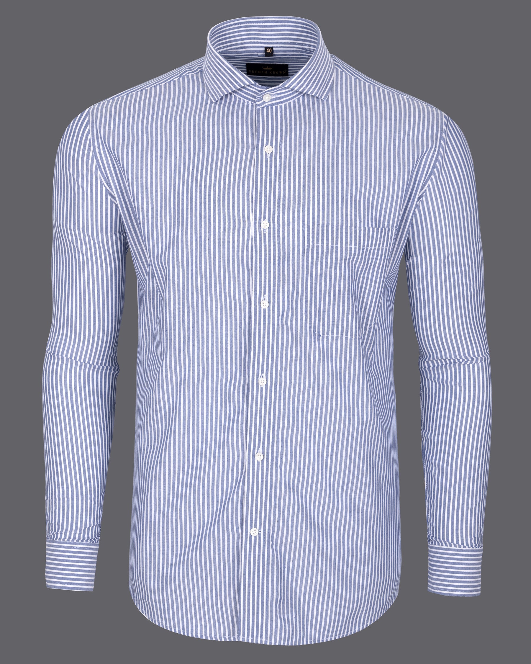 Wild Blue Yonder with White Striped Royal Oxford Shirt 5359-CA-38, 5359-CA-H-38, 5359-CA-39, 5359-CA-H-39, 5359-CA-40, 5359-CA-H-40, 5359-CA-42, 5359-CA-H-42, 5359-CA-44, 5359-CA-H-44, 5359-CA-46, 5359-CA-H-46, 5359-CA-48, 5359-CA-H-48, 5359-CA-50, 5359-CA-H-50, 5359-CA-52, 5359-CA-H-52