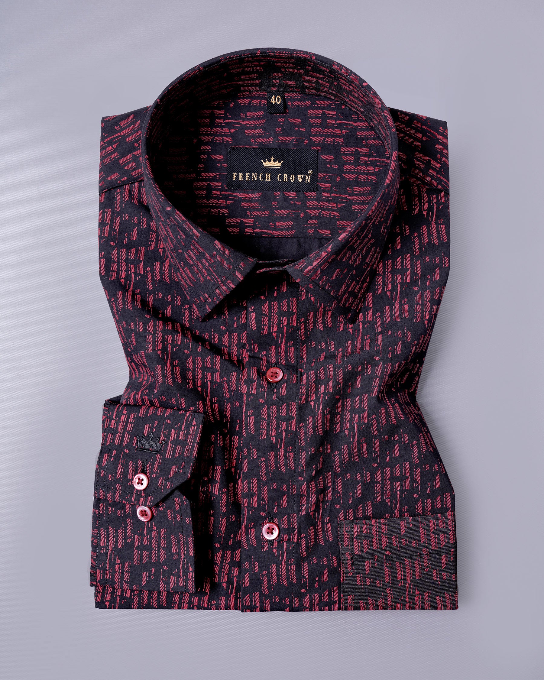 Jade Black with Pink Printed Premium Cotton Shirt 5374-MN-38, 5374-MN-H-38, 5374-MN-39, 5374-MN-H-39, 5374-MN-40, 5374-MN-H-40, 5374-MN-42, 5374-MN-H-42, 5374-MN-44, 5374-MN-H-44, 5374-MN-46, 5374-MN-H-46, 5374-MN-48, 5374-MN-H-48, 5374-MN-50, 5374-MN-H-50, 5374-MN-52, 5374-MN-H-52