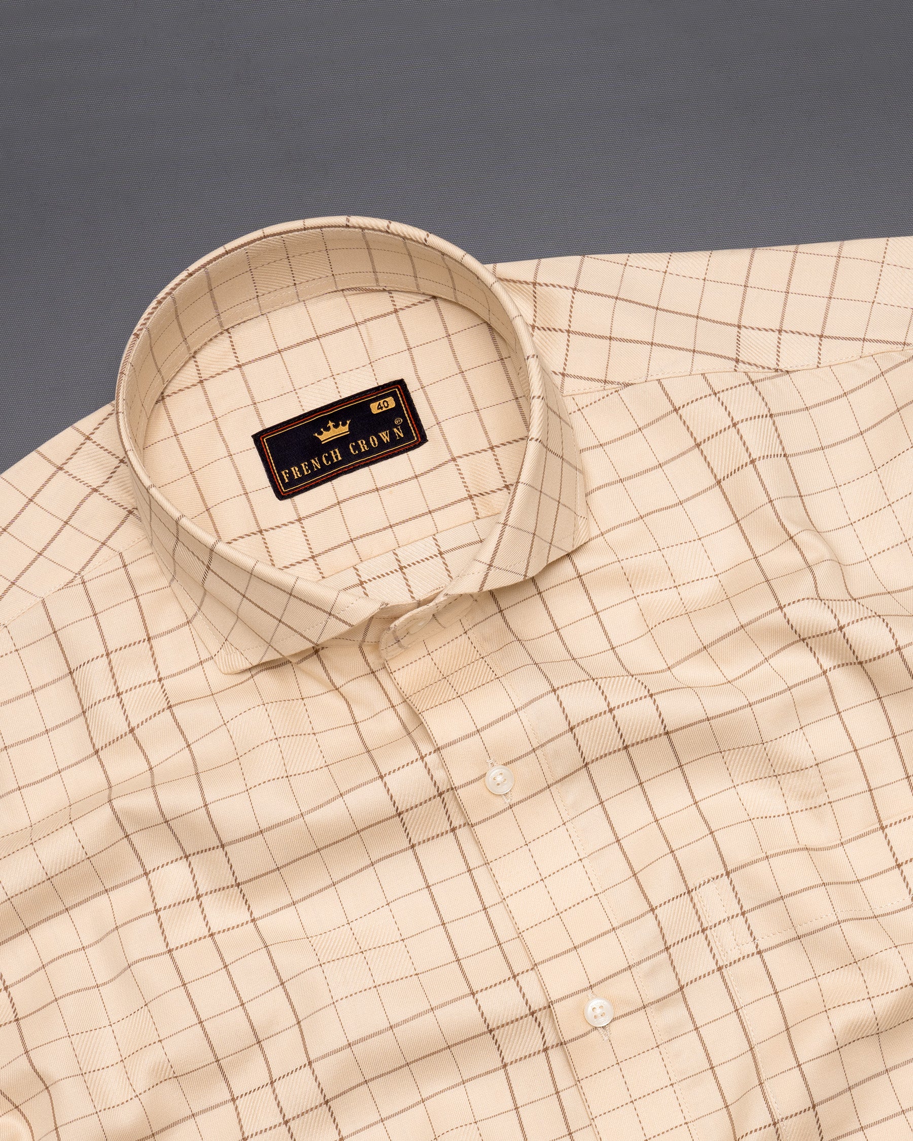 Dessert Sand Brown windowpane Premium Cotton Shirt 5376-CA-38, 5376-CA-H-38, 5376-CA-39, 5376-CA-H-39, 5376-CA-40, 5376-CA-H-40, 5376-CA-42, 5376-CA-H-42, 5376-CA-44, 5376-CA-H-44, 5376-CA-46, 5376-CA-H-46, 5376-CA-48, 5376-CA-H-48, 5376-CA-50, 5376-CA-H-50, 5376-CA-52, 5376-CA-H-52