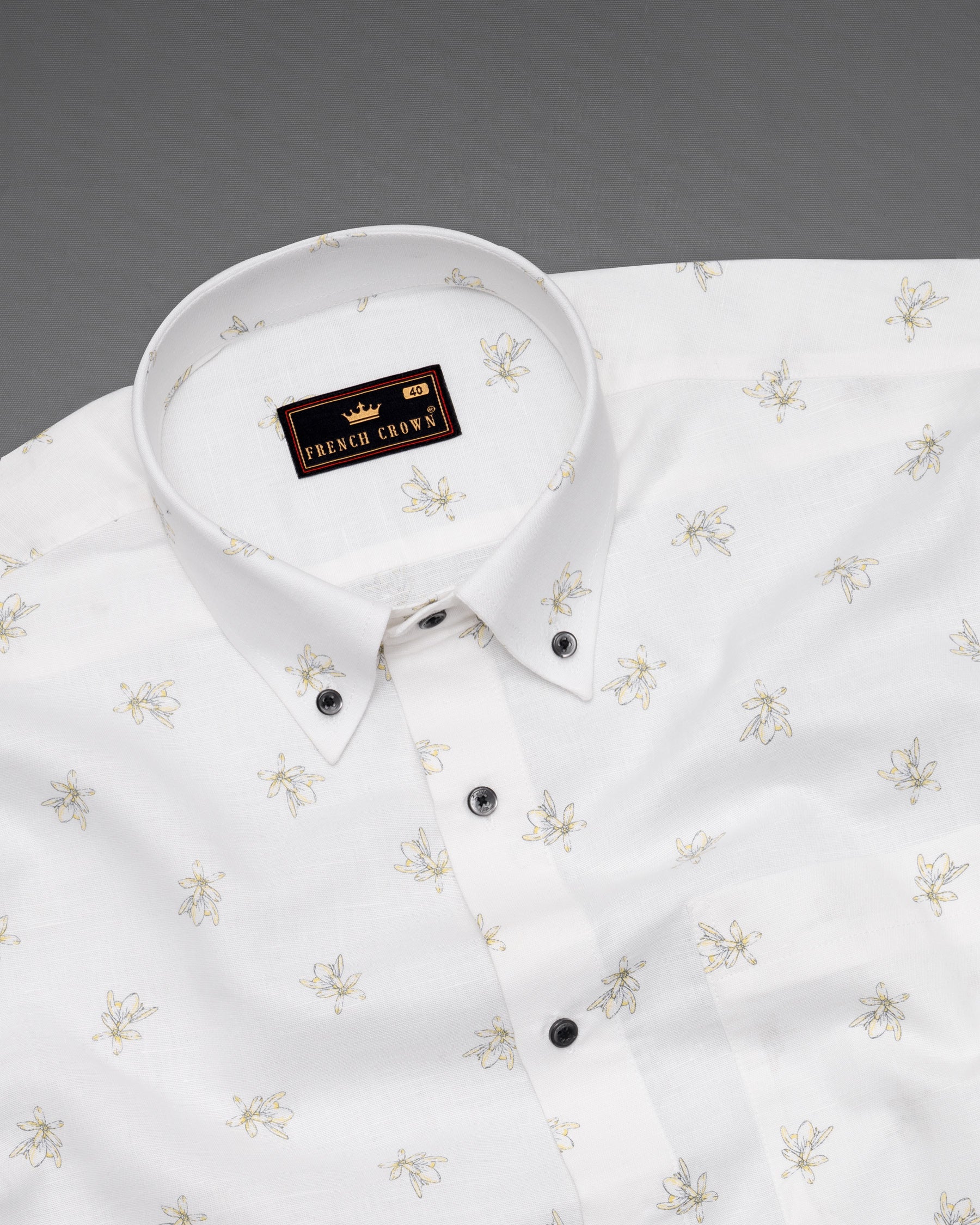 Bright White Floral Luxurious Linen Shirt 5381-BD-BLK-38, 5381-BD-BLK-H-38, 5381-BD-BLK-39, 5381-BD-BLK-H-39, 5381-BD-BLK-40, 5381-BD-BLK-H-40, 5381-BD-BLK-42, 5381-BD-BLK-H-42, 5381-BD-BLK-44, 5381-BD-BLK-H-44, 5381-BD-BLK-46, 5381-BD-BLK-H-46, 5381-BD-BLK-48, 5381-BD-BLK-H-48, 5381-BD-BLK-50, 5381-BD-BLK-H-50, 5381-BD-BLK-52, 5381-BD-BLK-H-52